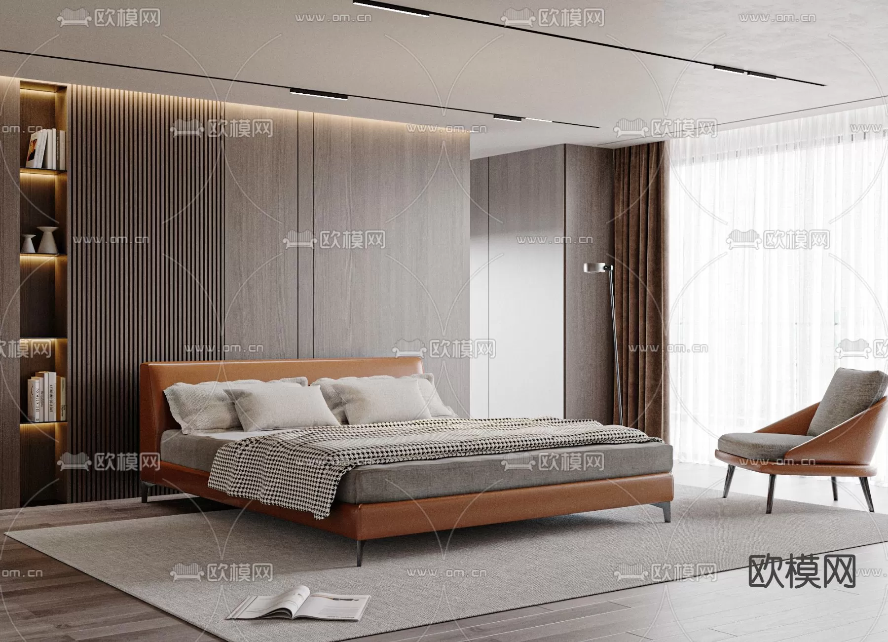 MINOTTI BED – 3DSKY MODEL – 002