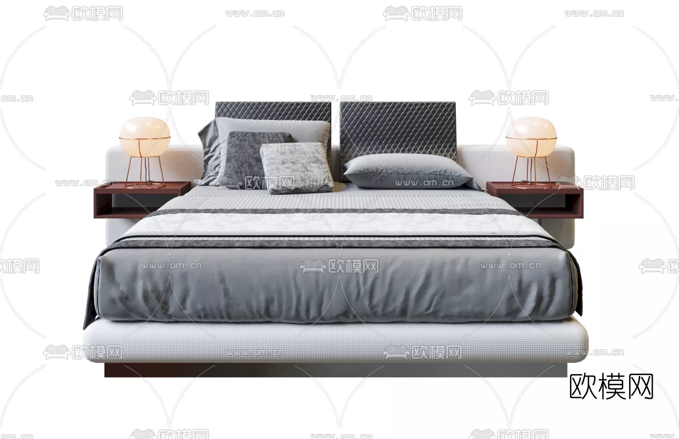MINOTTI BED – 3DSKY MODEL – 004