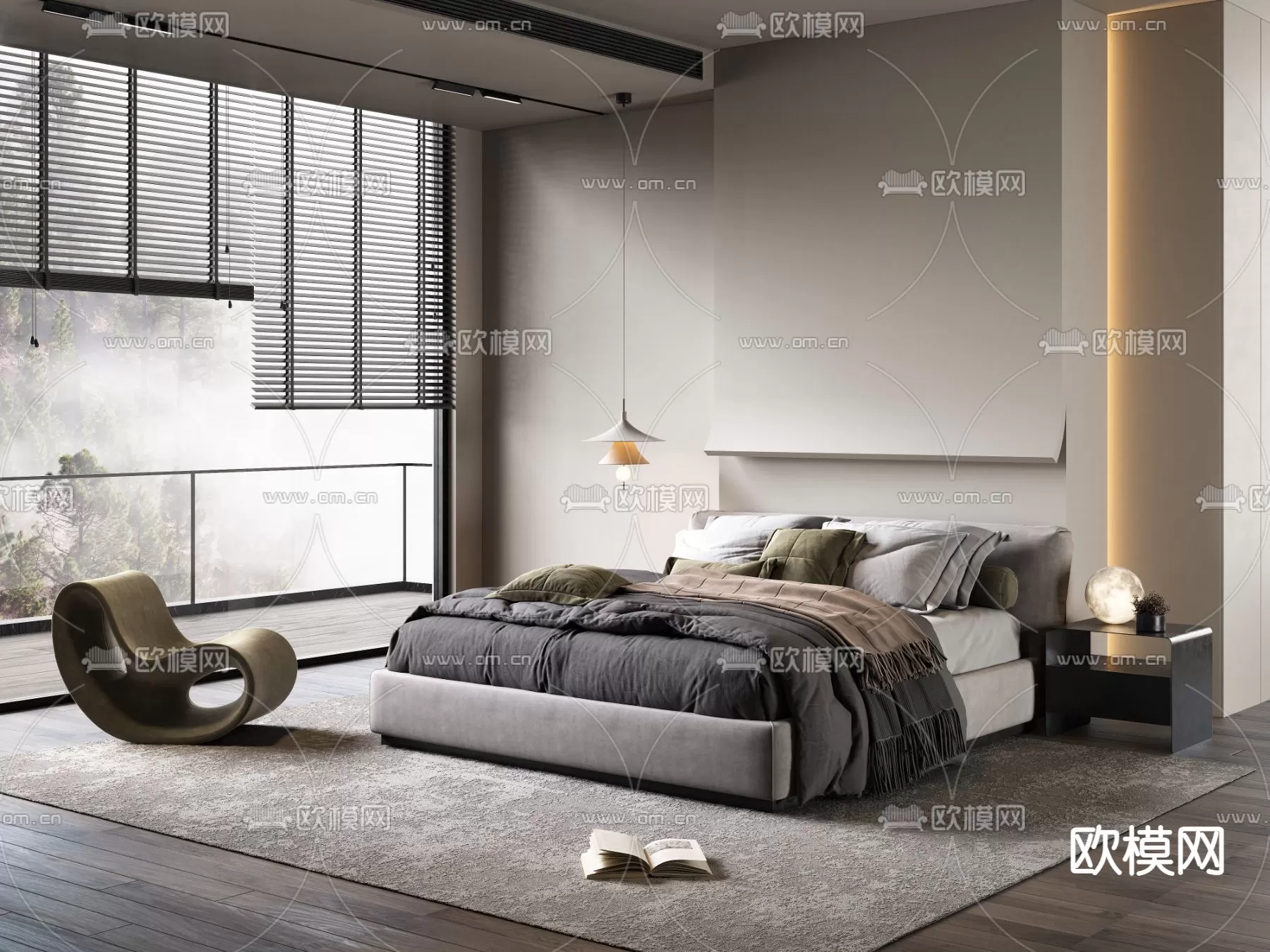 MINOTTI BED – 3DSKY MODEL – 007