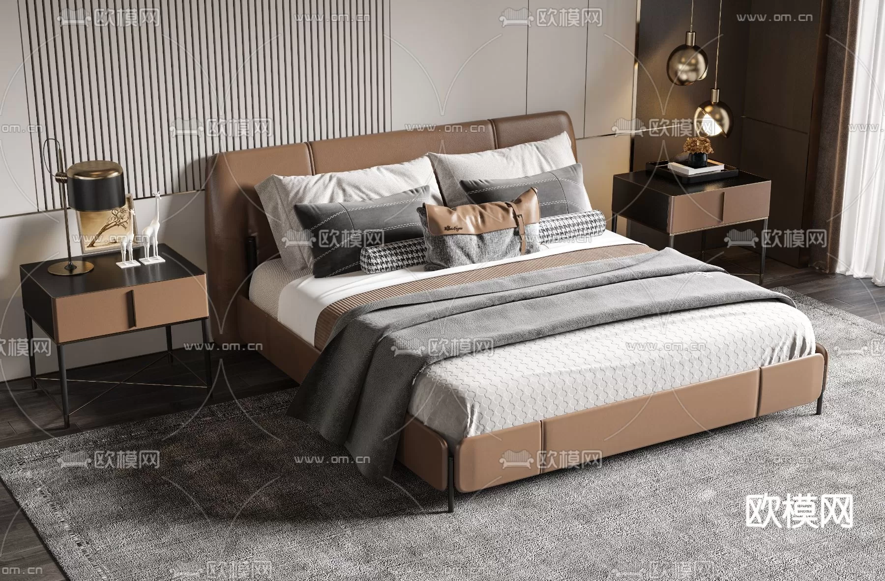 MINOTTI BED – 3DSKY MODEL – 009