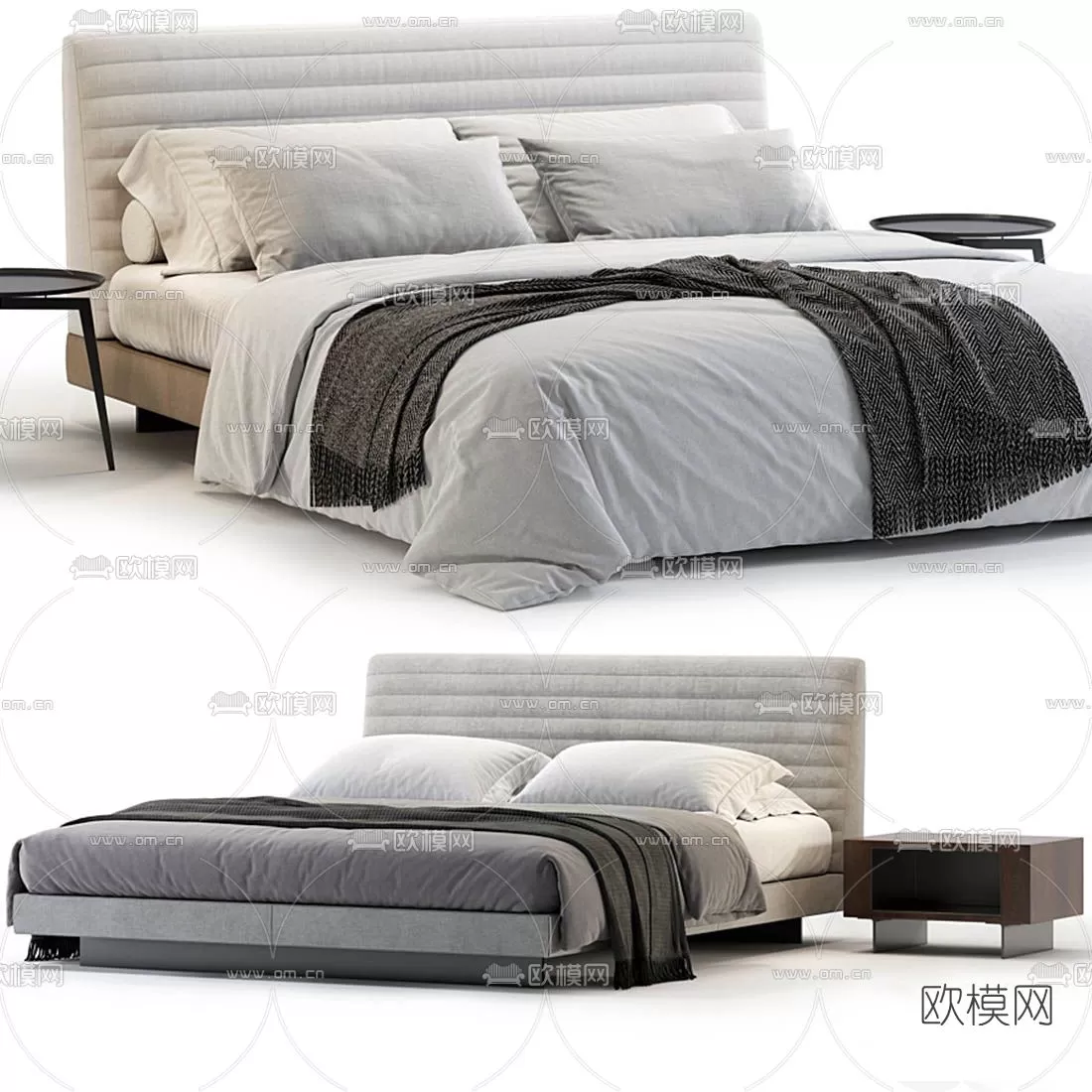MINOTTI BED – 3DSKY MODEL – 013