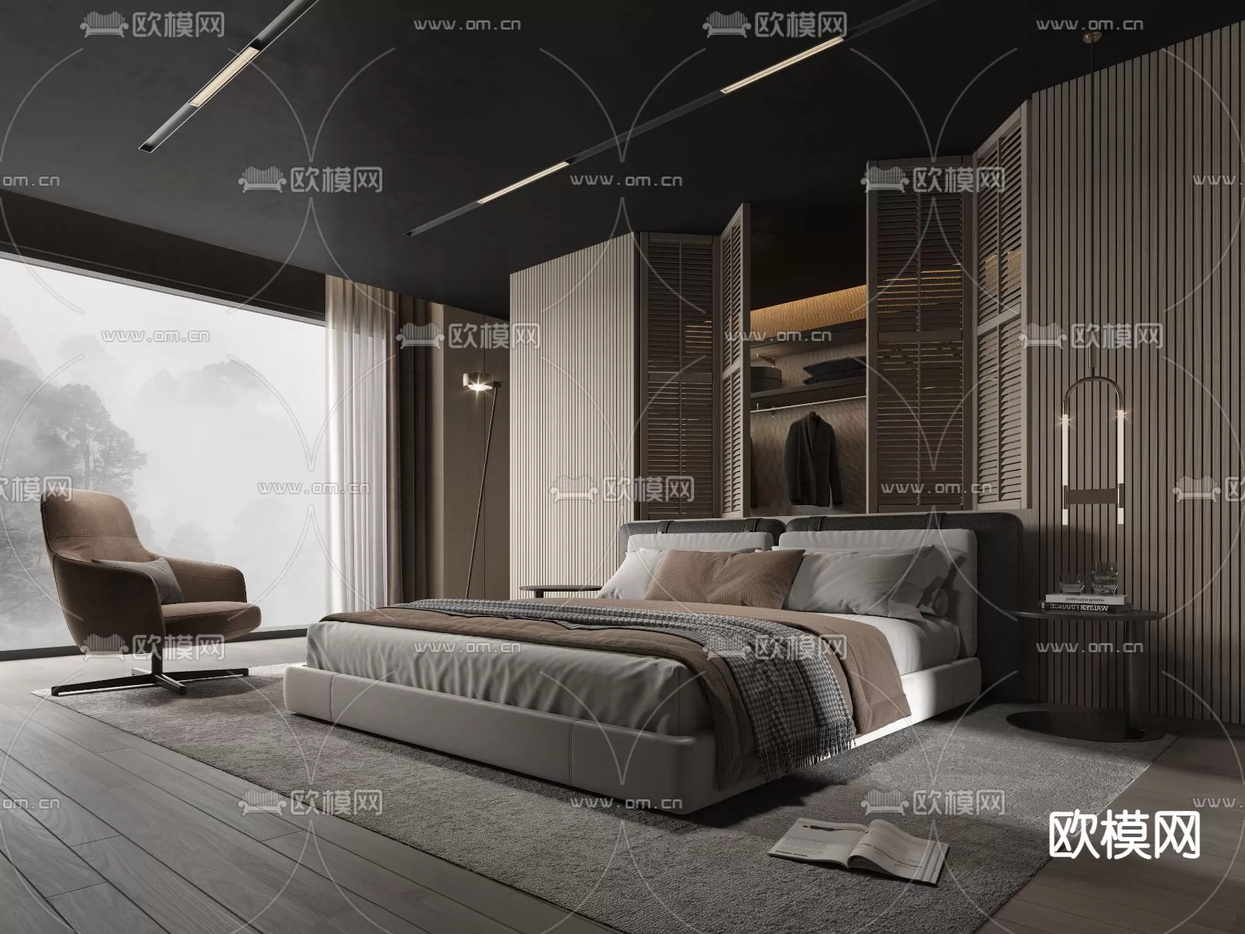 MINOTTI BED – 3DSKY MODEL – 019