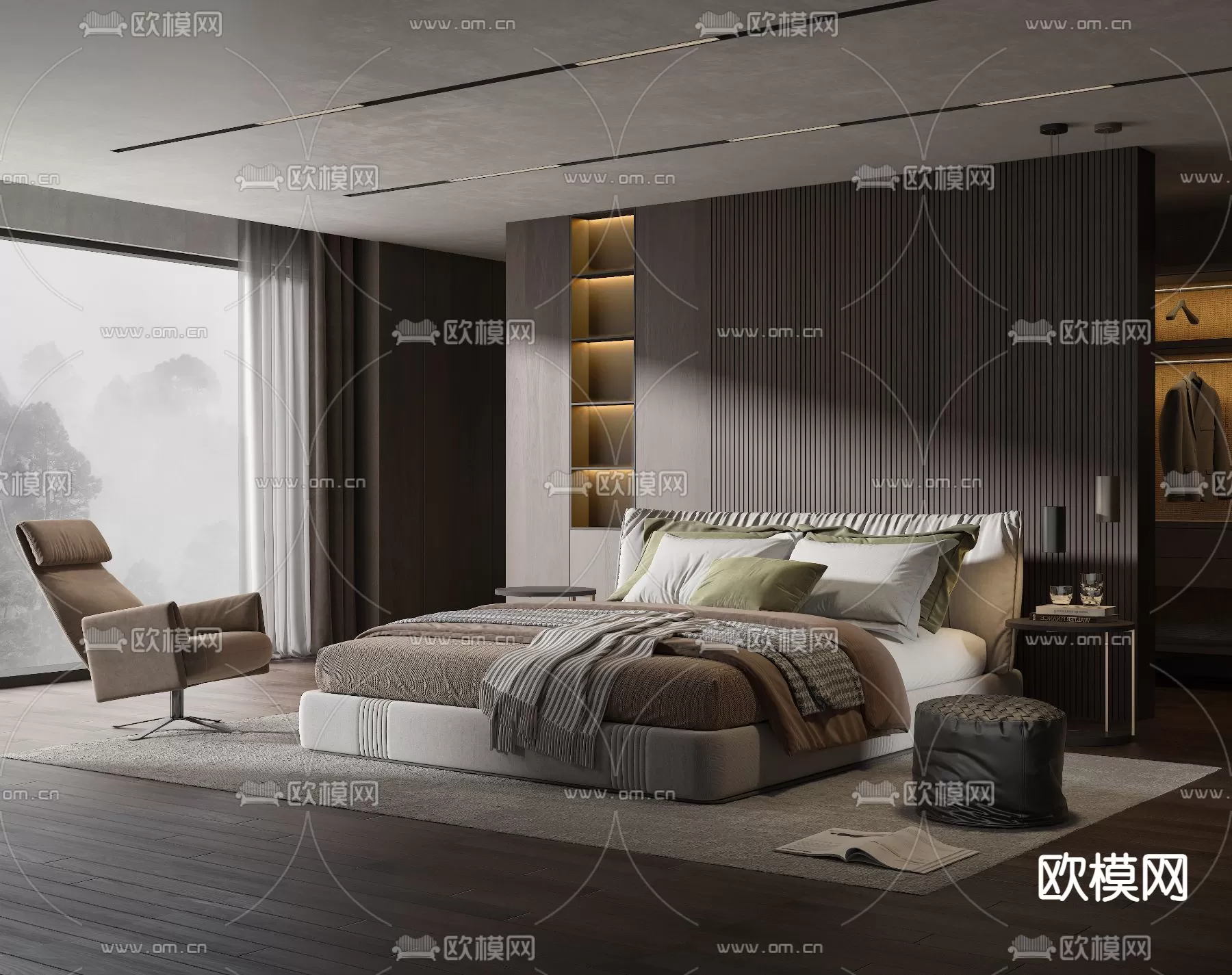 MINOTTI BED – 3DSKY MODEL – 020