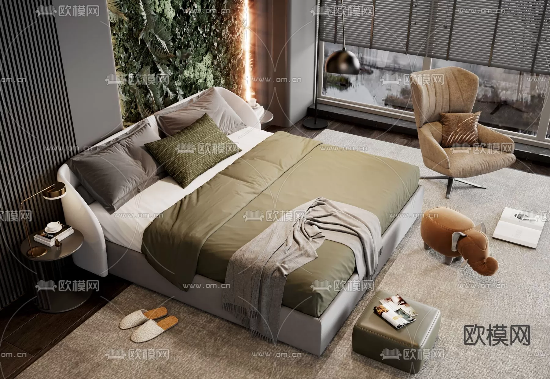 MINOTTI BED – 3DSKY MODEL – 026