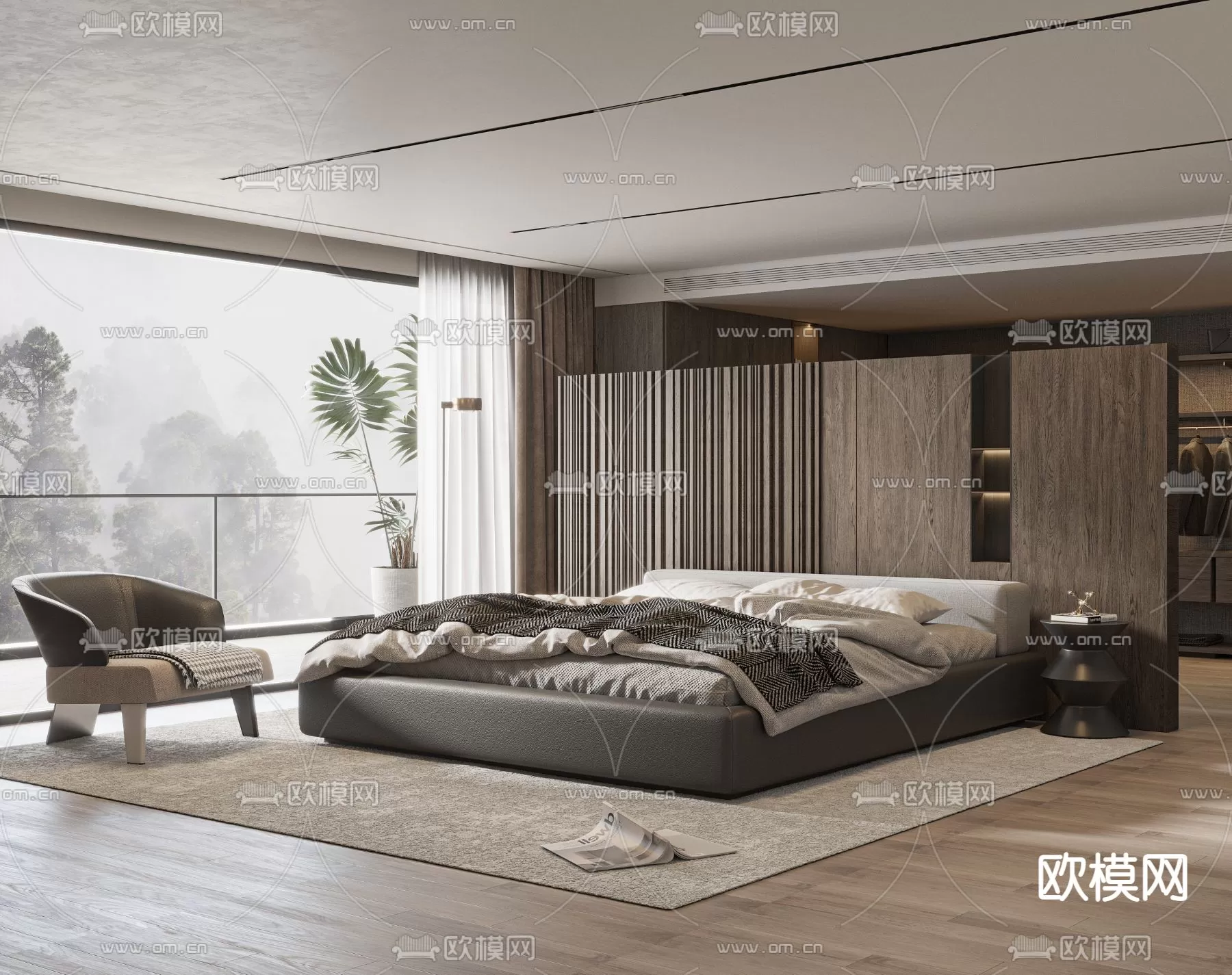 MINOTTI BED – 3DSKY MODEL – 031