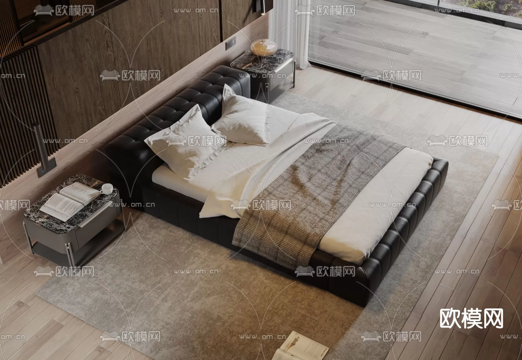 MINOTTI BED – 3DSKY MODEL – 033