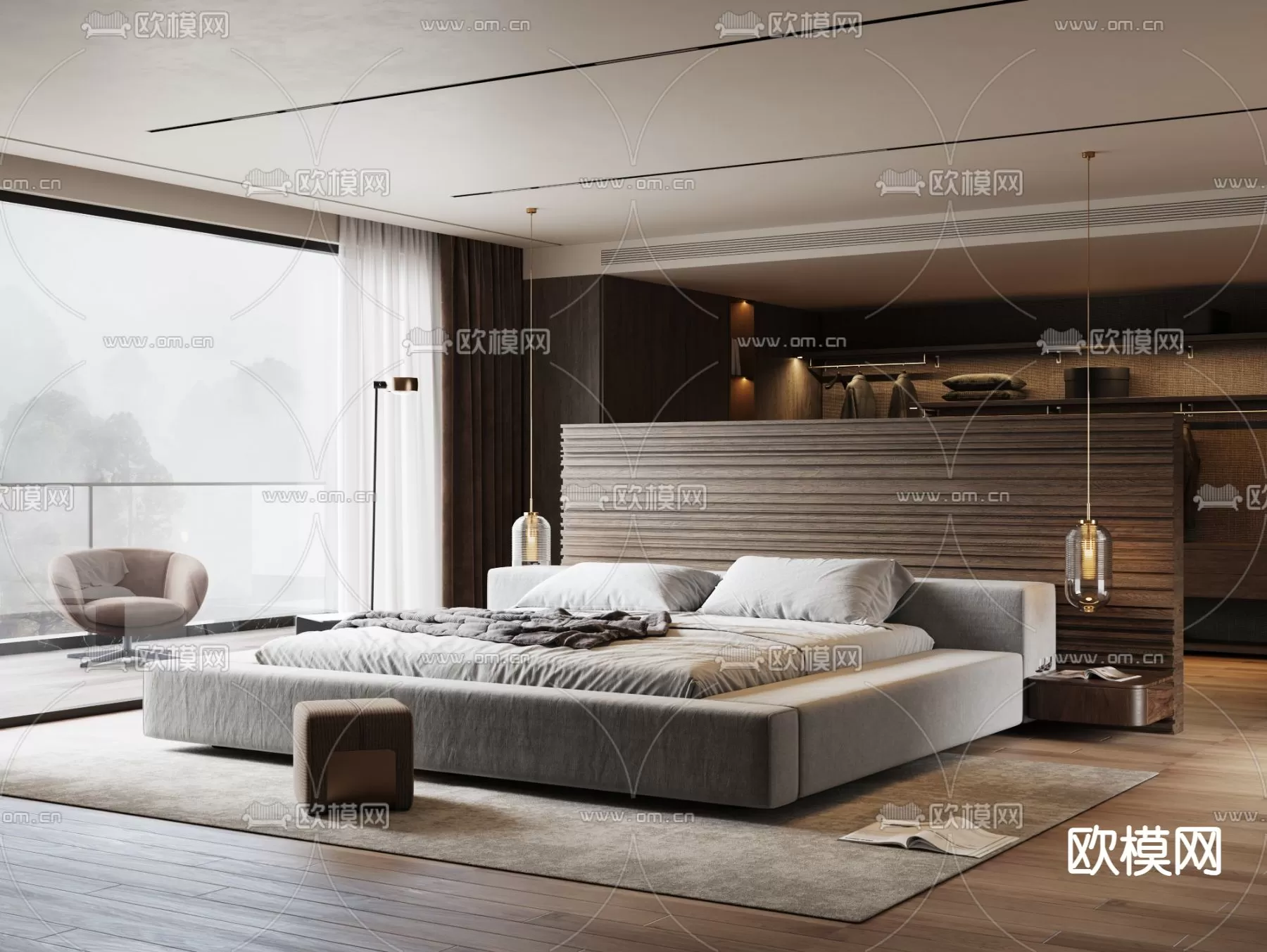 MINOTTI BED – 3DSKY MODEL – 039