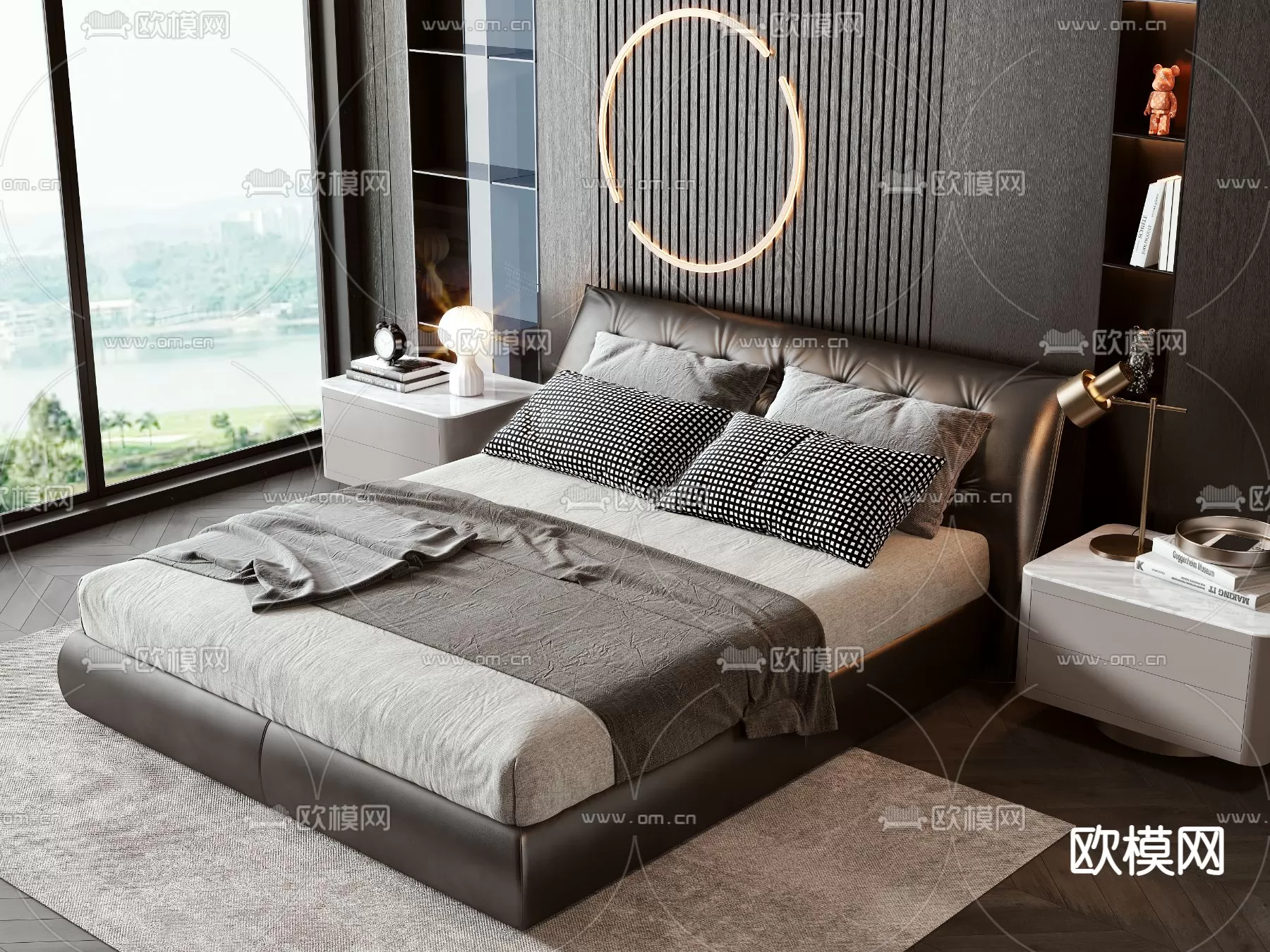 MINOTTI BED – 3DSKY MODEL – 042