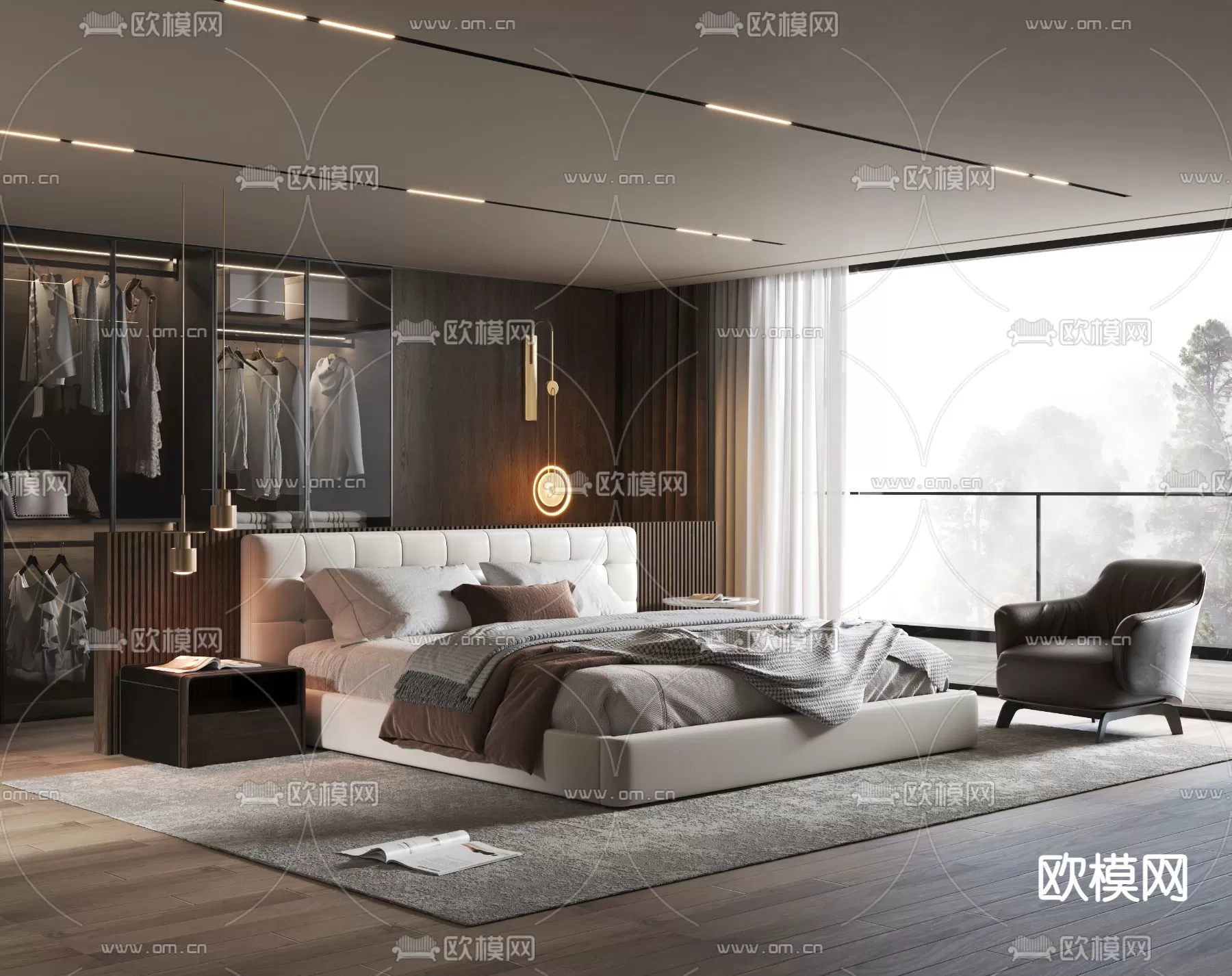 MINOTTI BED – 3DSKY MODEL – 044