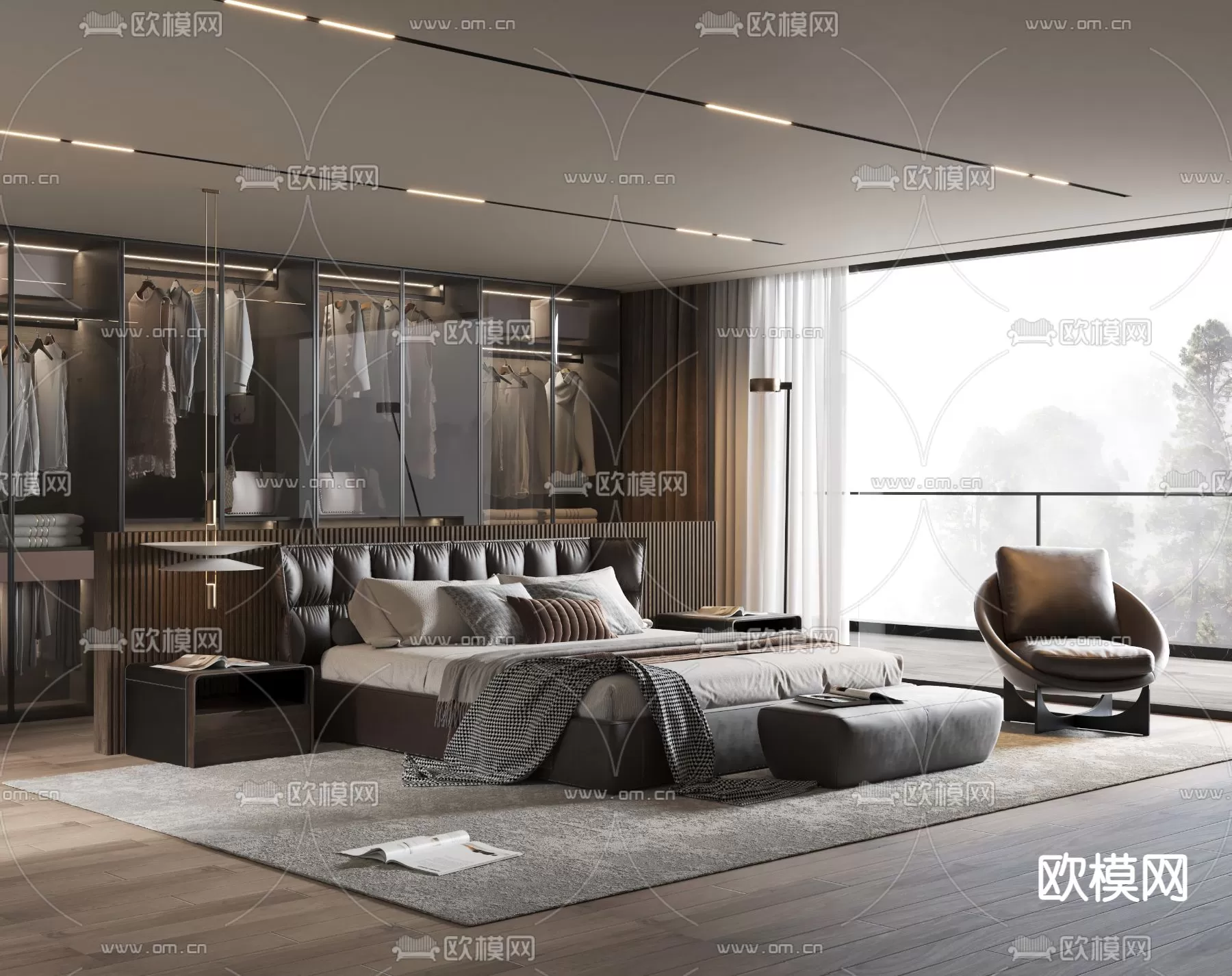 MINOTTI BED – 3DSKY MODEL – 046