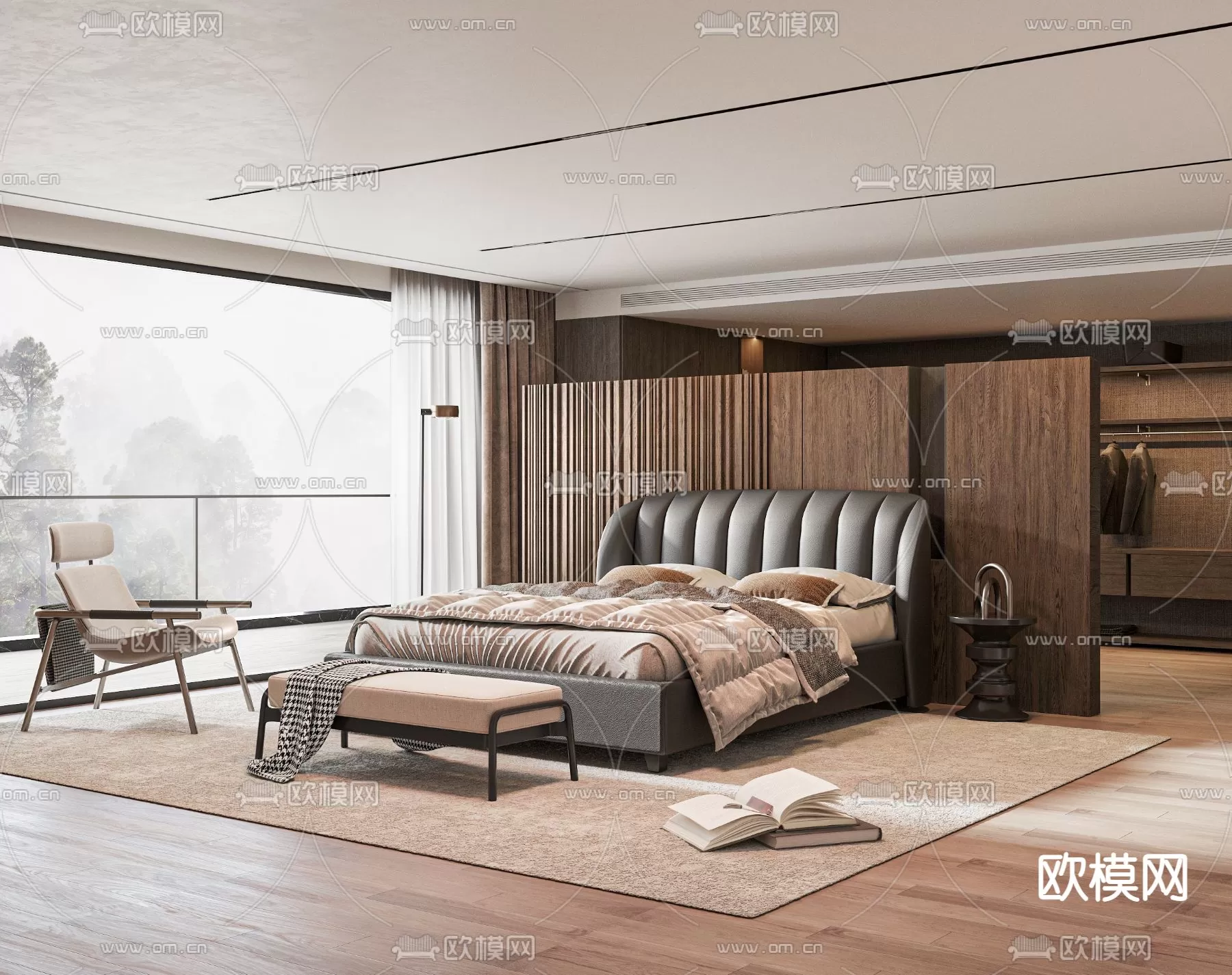 MINOTTI BED – 3DSKY MODEL – 047