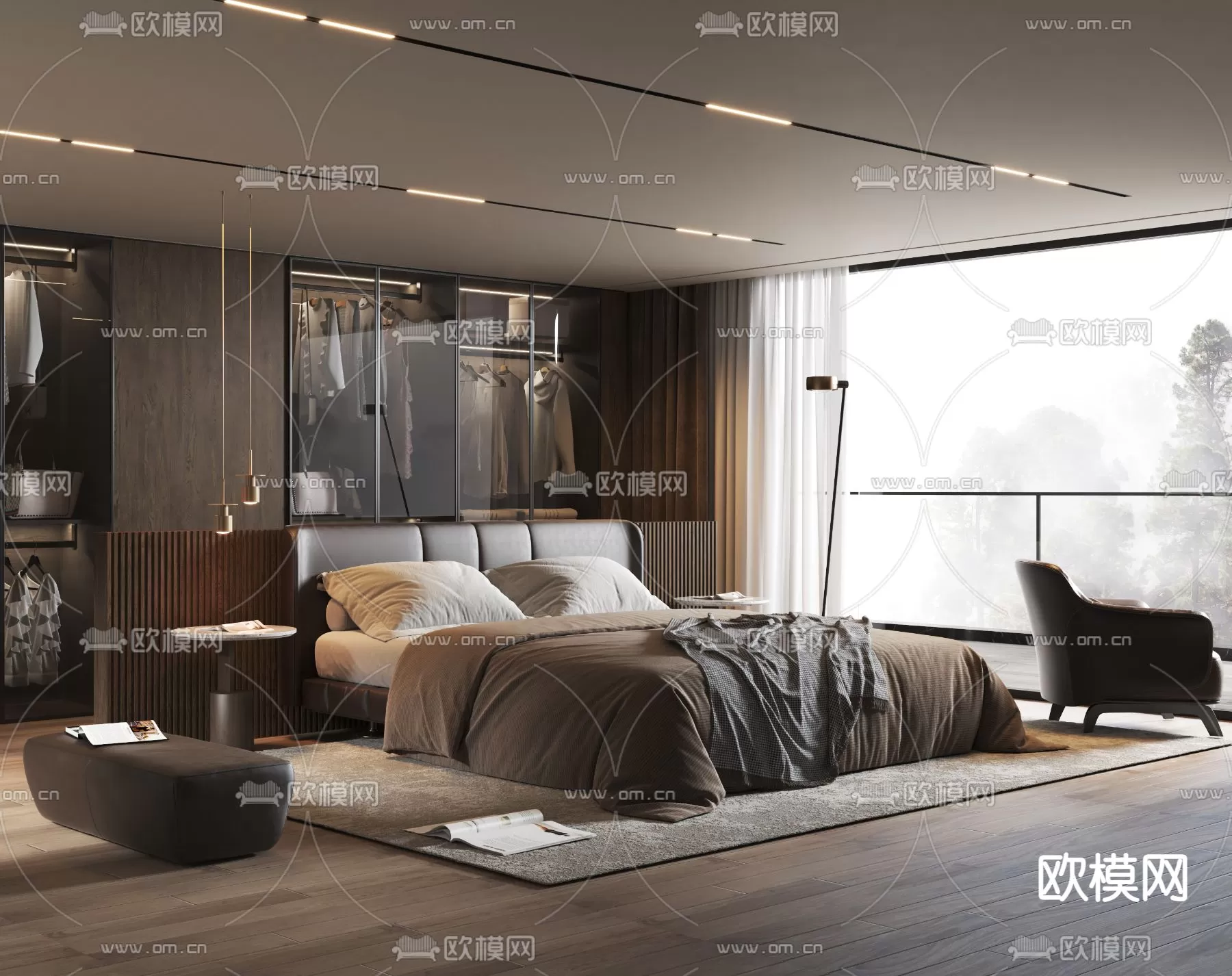 MINOTTI BED – 3DSKY MODEL – 049