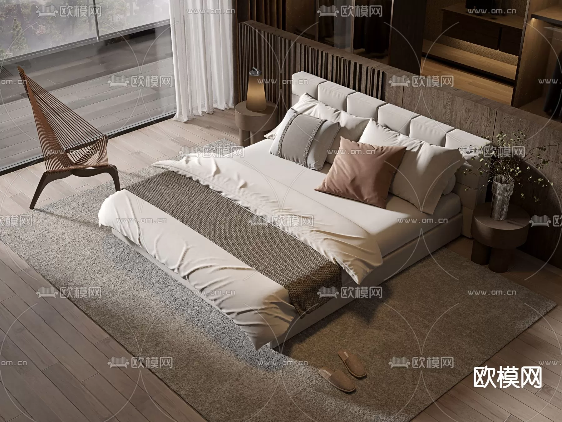 MINOTTI BED – 3DSKY MODEL – 050