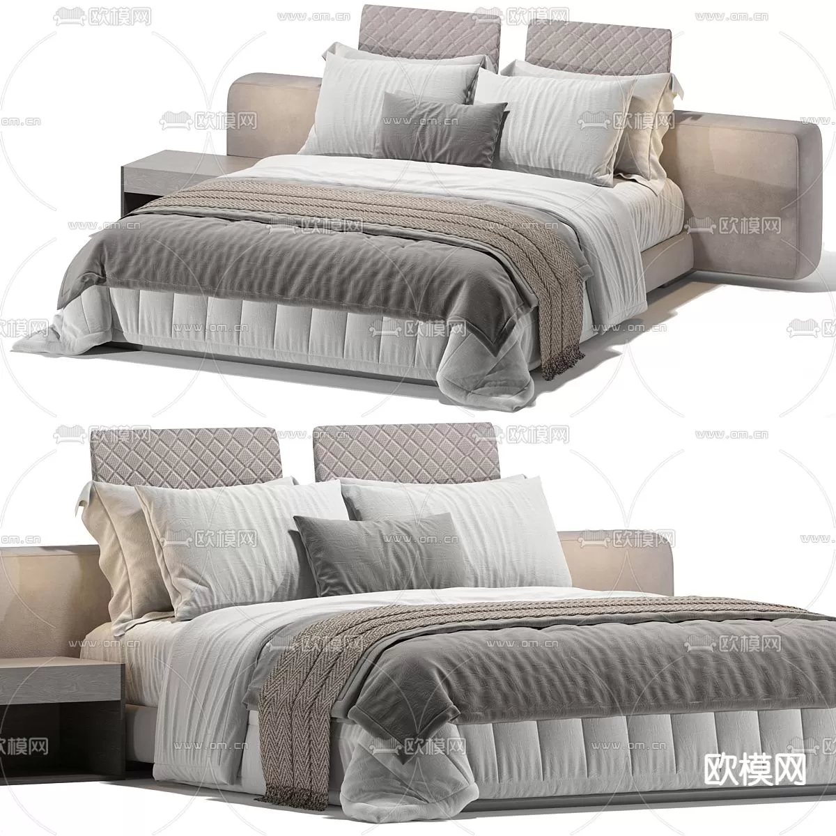 MINOTTI BED – 3DSKY MODEL – 053