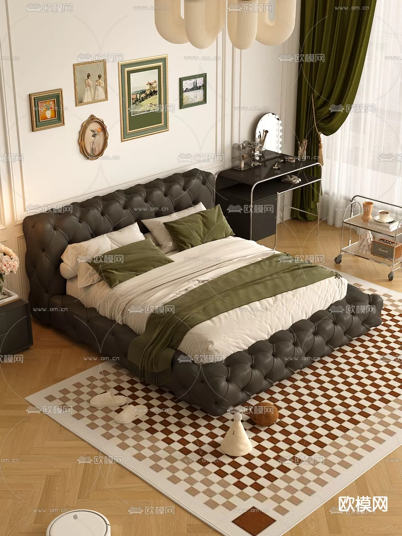 MINOTTI BED – 3DSKY MODEL – 054