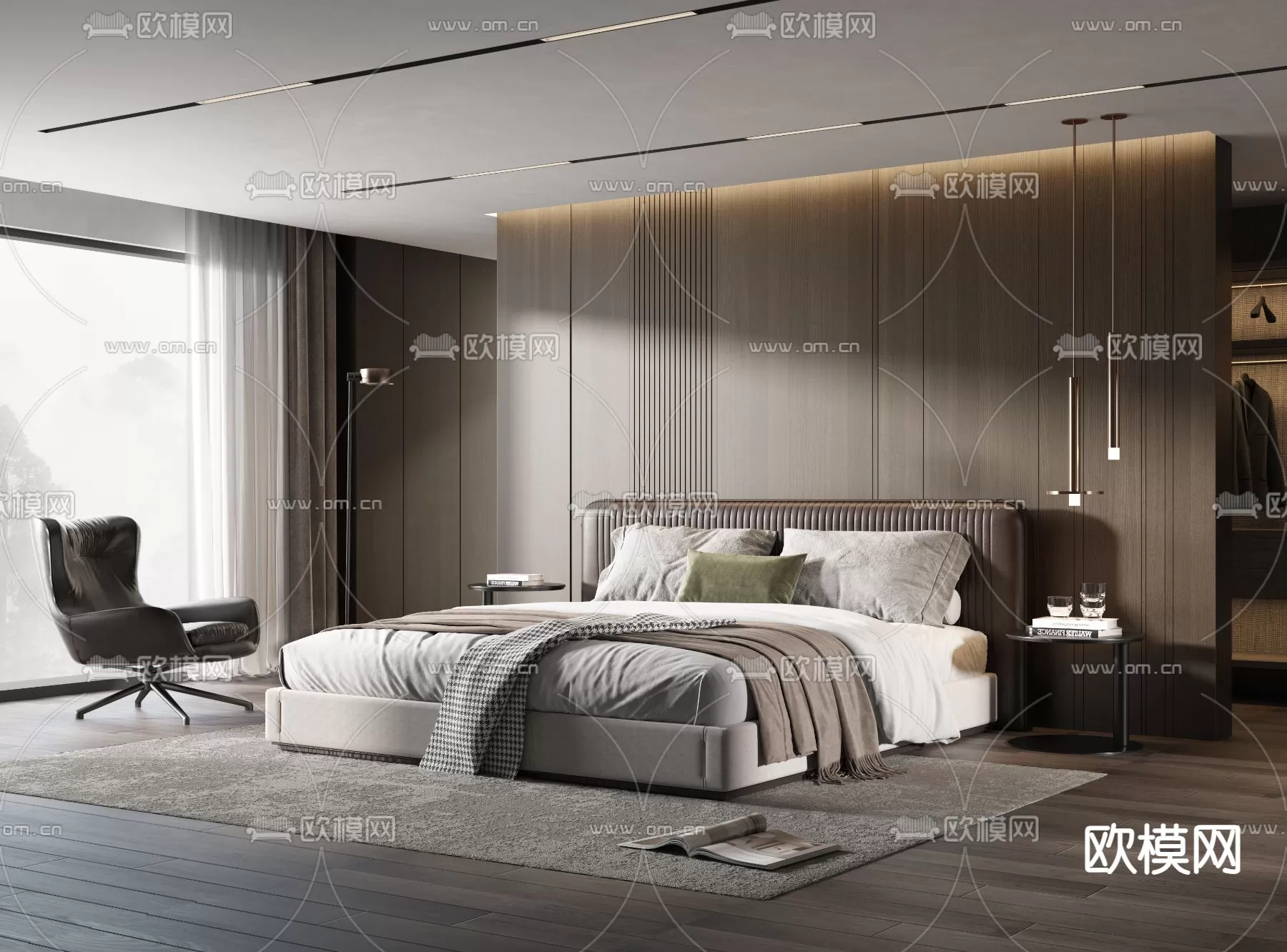 MINOTTI BED – 3DSKY MODEL – 057