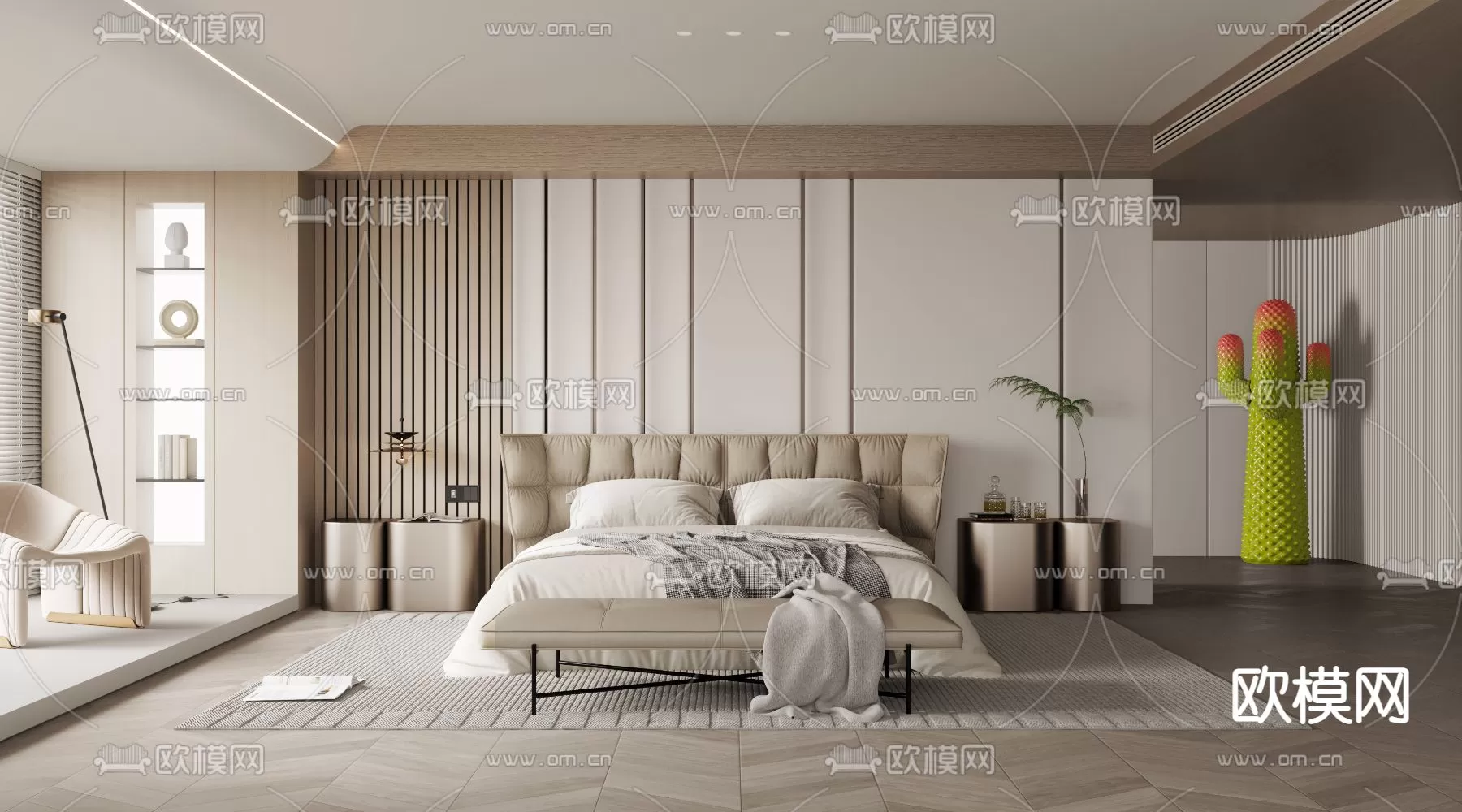 MINOTTI BED – 3DSKY MODEL – 062