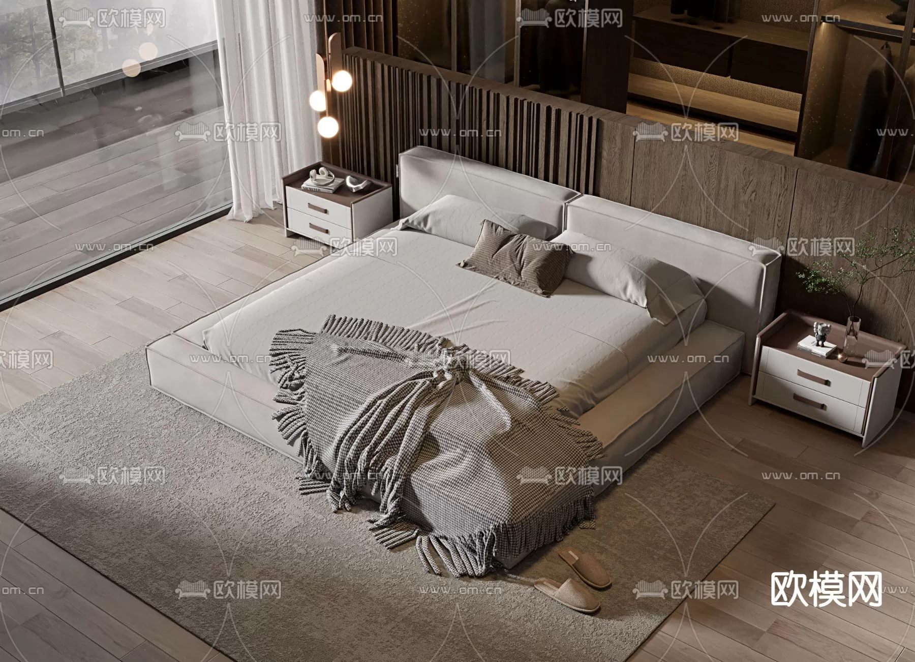 MINOTTI BED – 3DSKY MODEL – 063