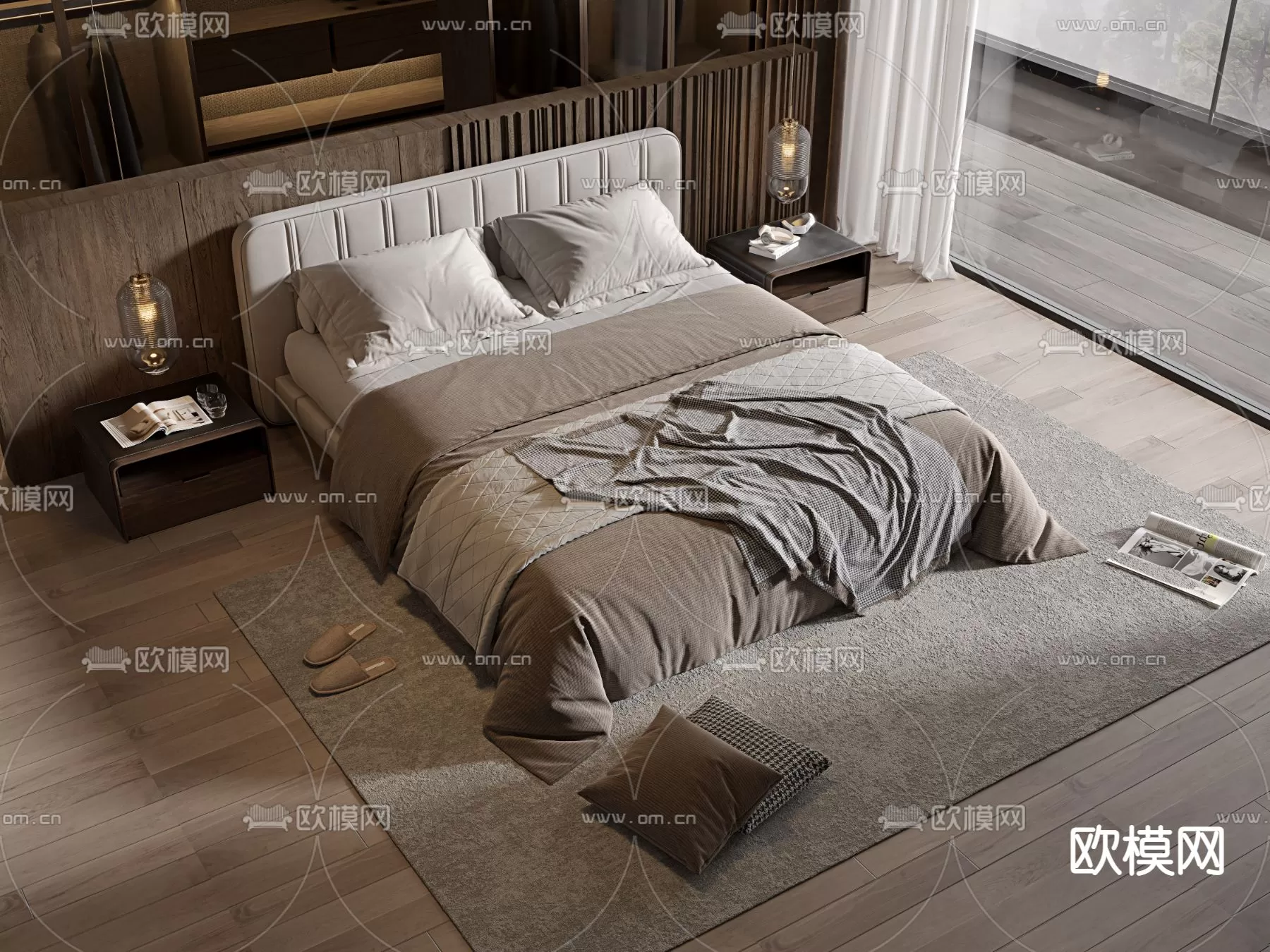 MINOTTI BED – 3DSKY MODEL – 065