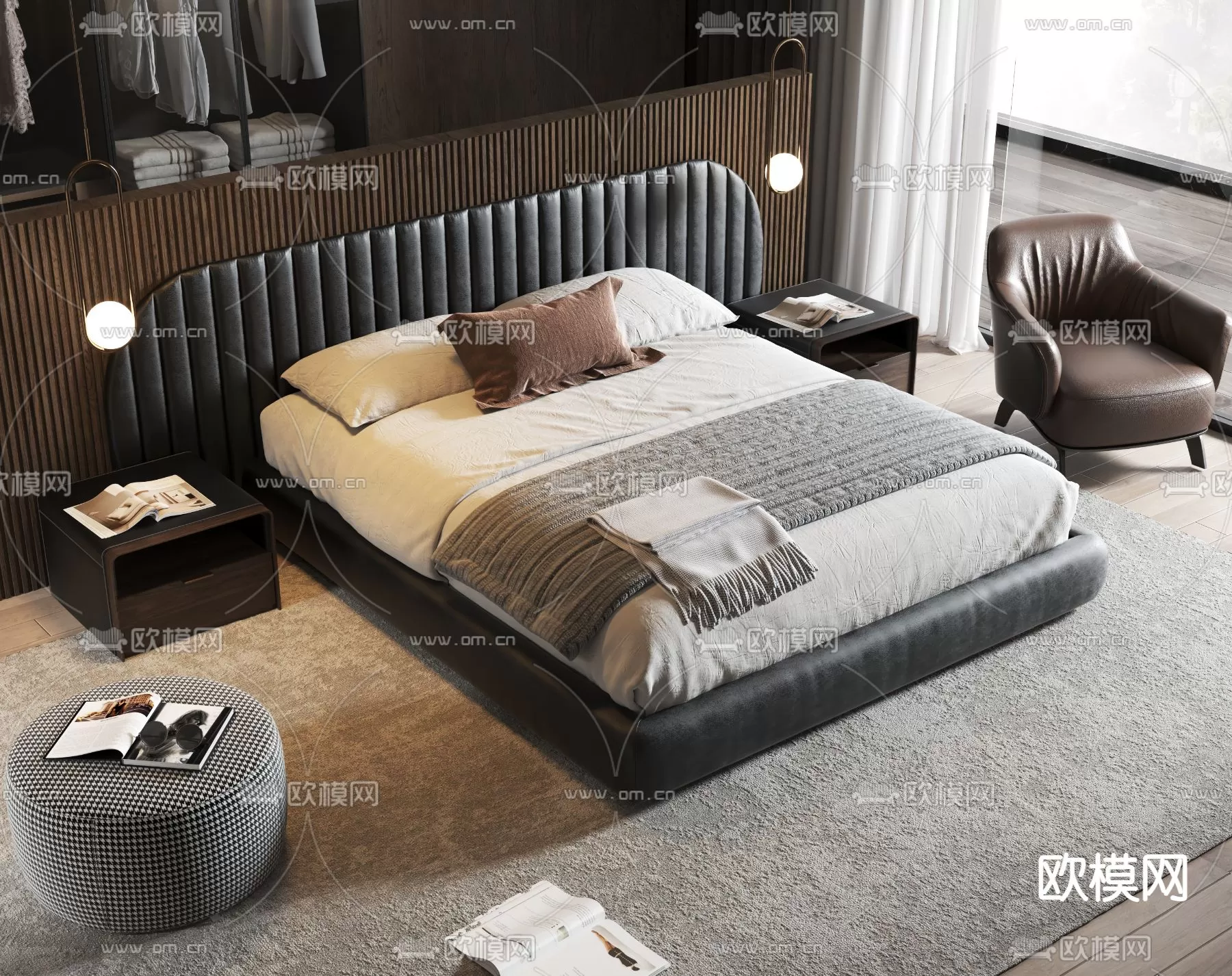 MINOTTI BED – 3DSKY MODEL – 069