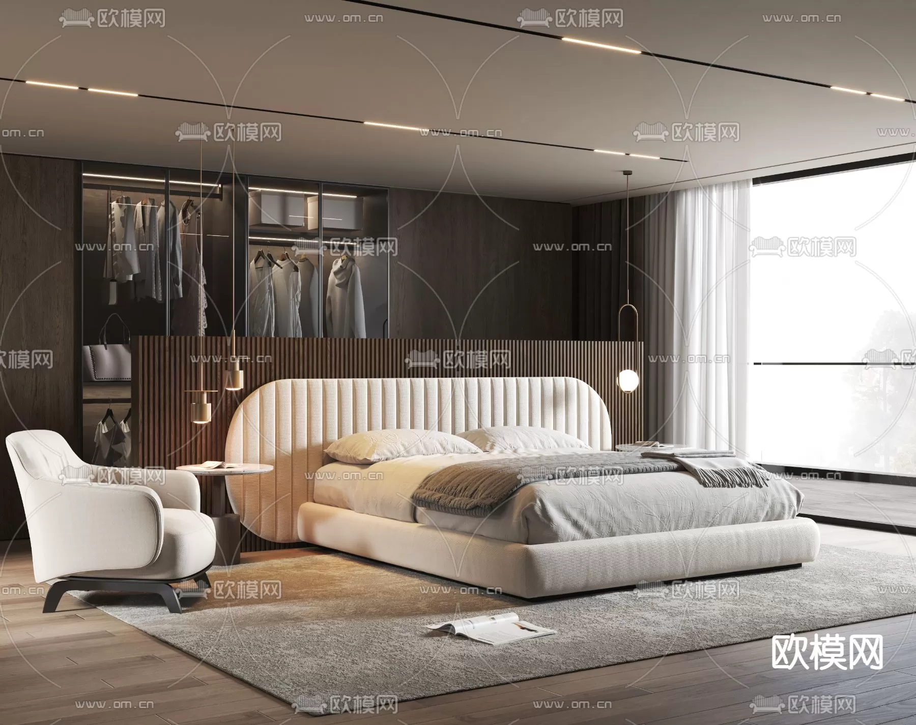 MINOTTI BED – 3DSKY MODEL – 073
