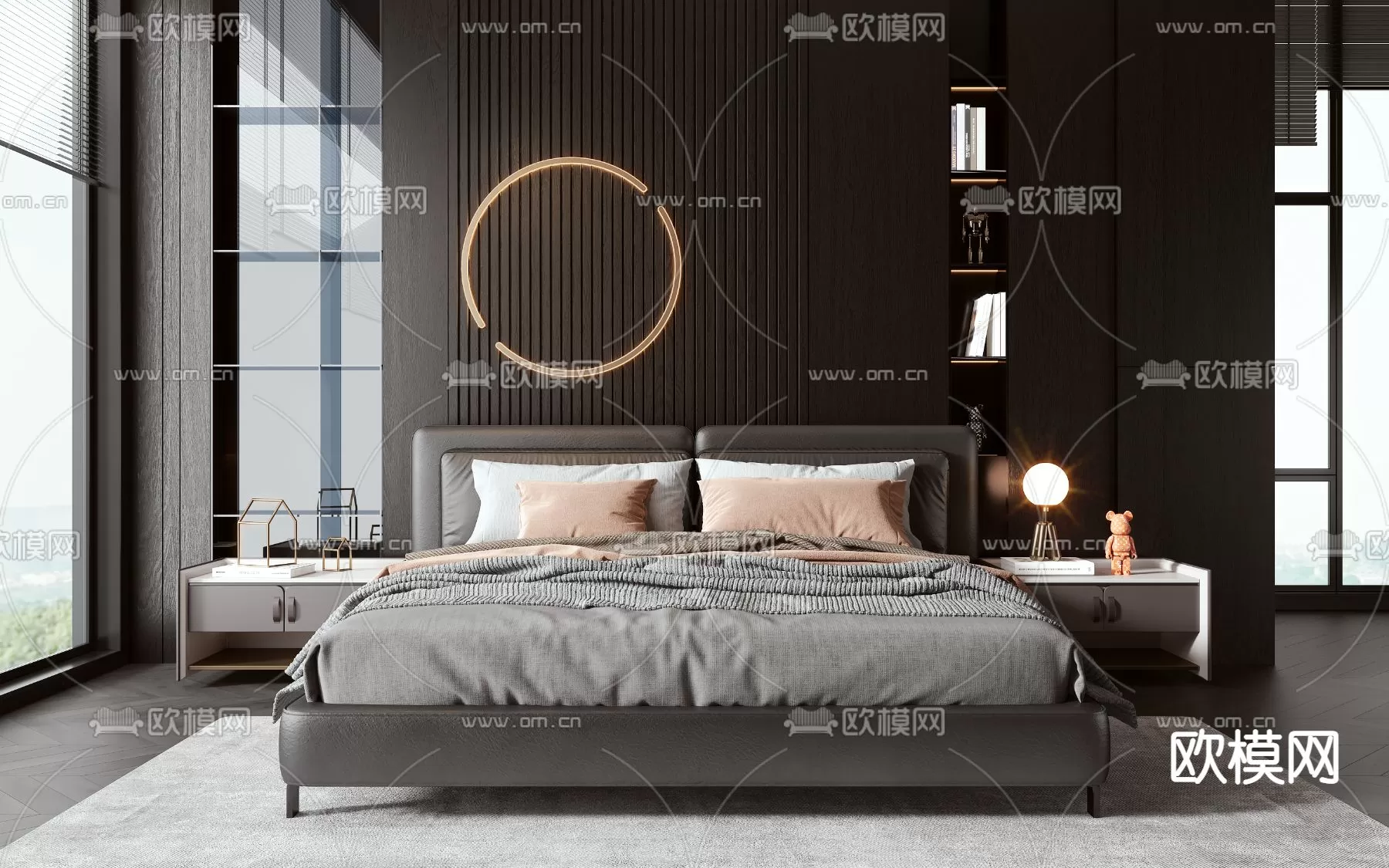 MINOTTI BED – 3DSKY MODEL – 074