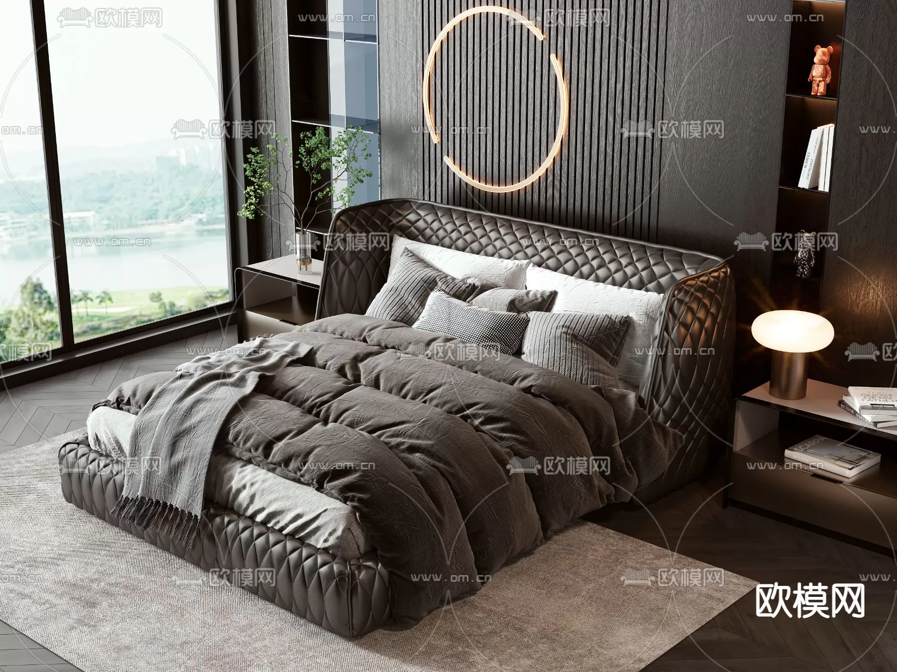 MINOTTI BED – 3DSKY MODEL – 075