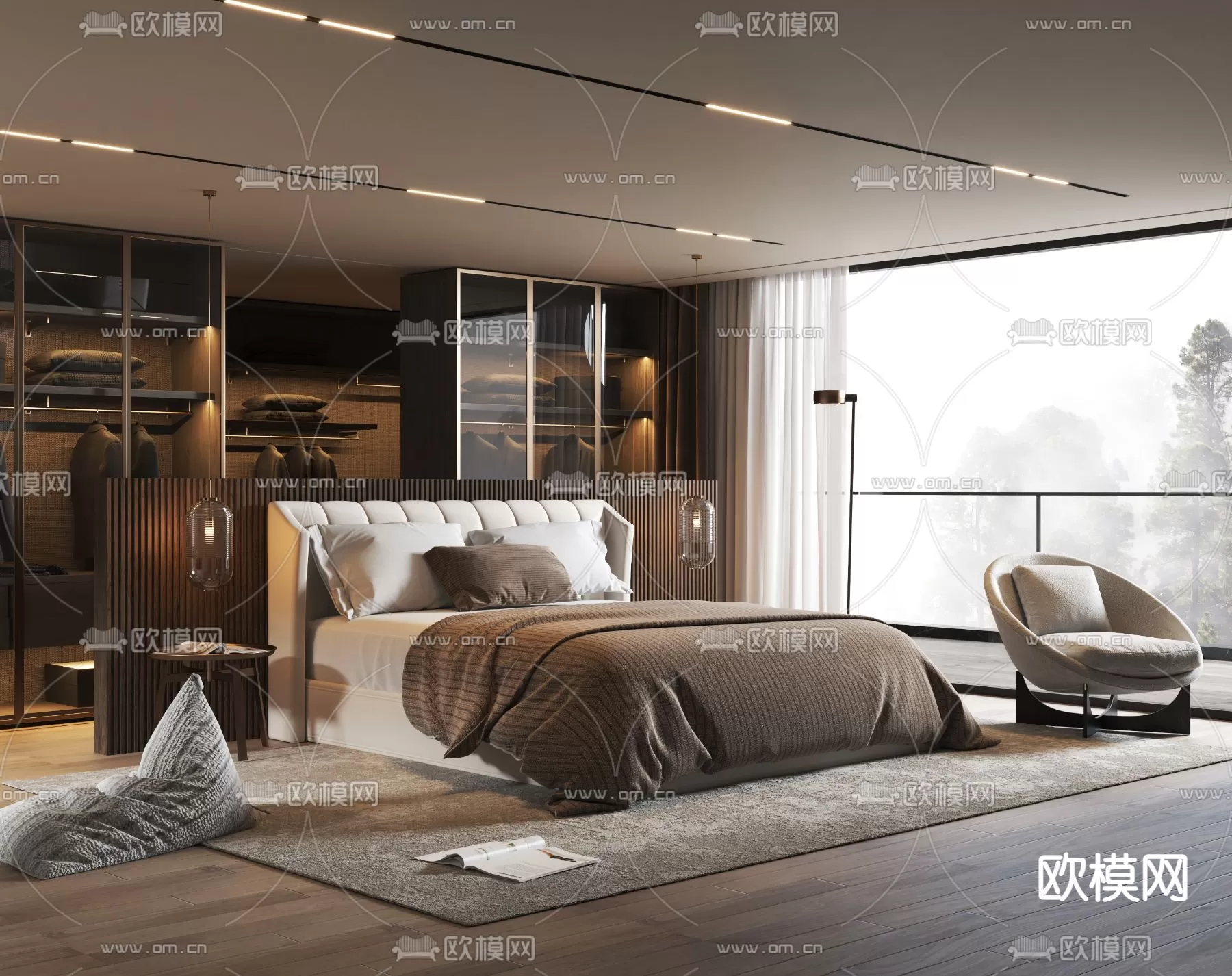 MINOTTI BED – 3DSKY MODEL – 080