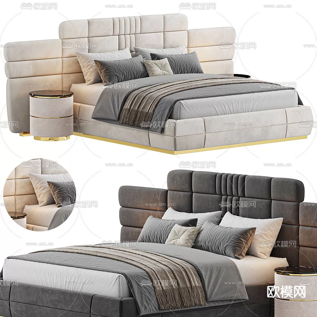MINOTTI BED – 3DSKY MODEL – 082