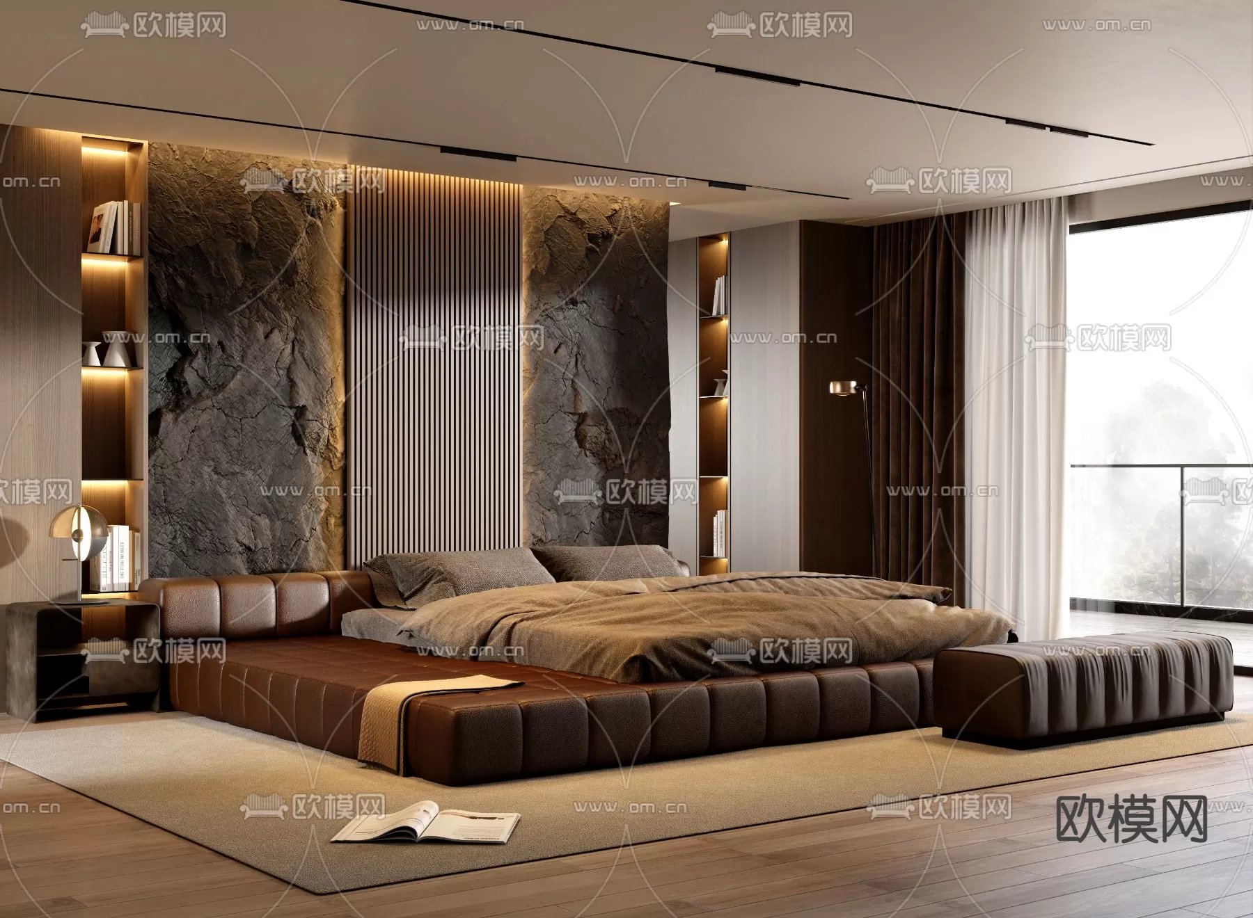 MINOTTI BED – 3DSKY MODEL – 085