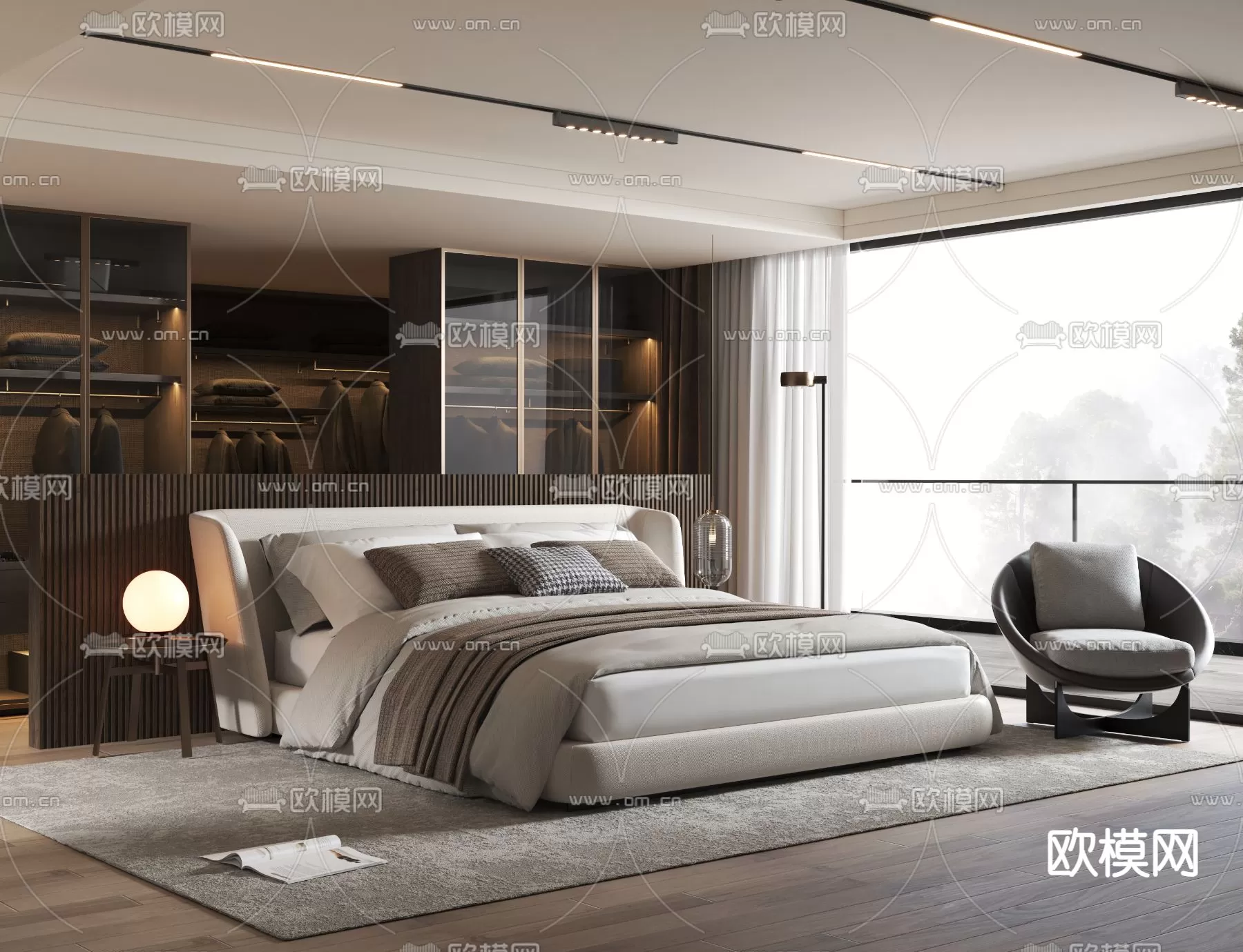 MINOTTI BED – 3DSKY MODEL – 090