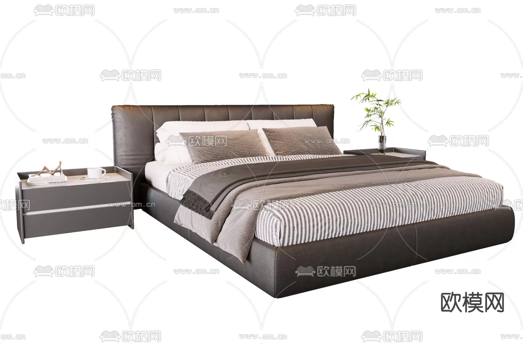 MINOTTI BED – 3DSKY MODEL – 091