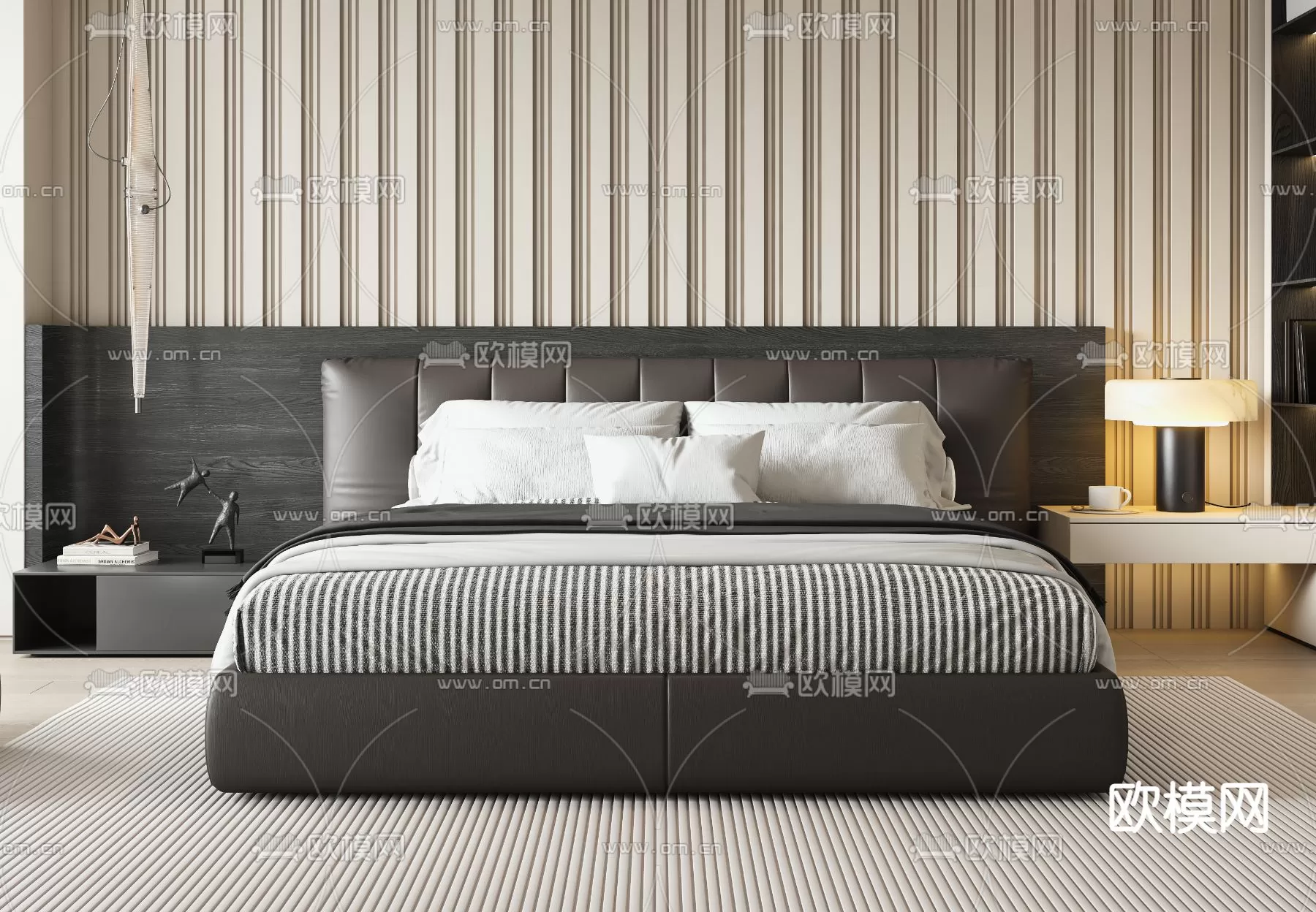 MINOTTI BED – 3DSKY MODEL – 095