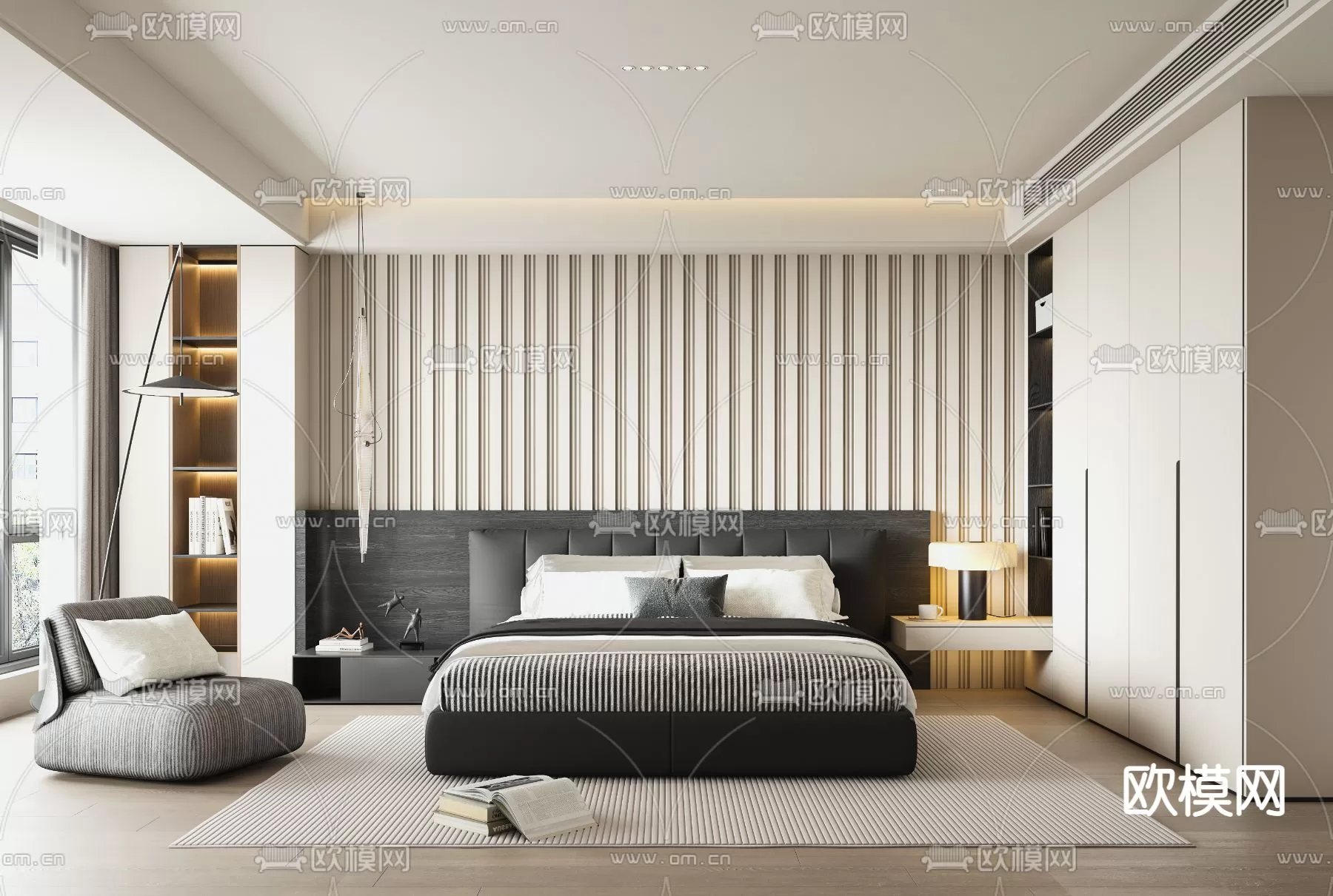 MINOTTI BED – 3DSKY MODEL – 096