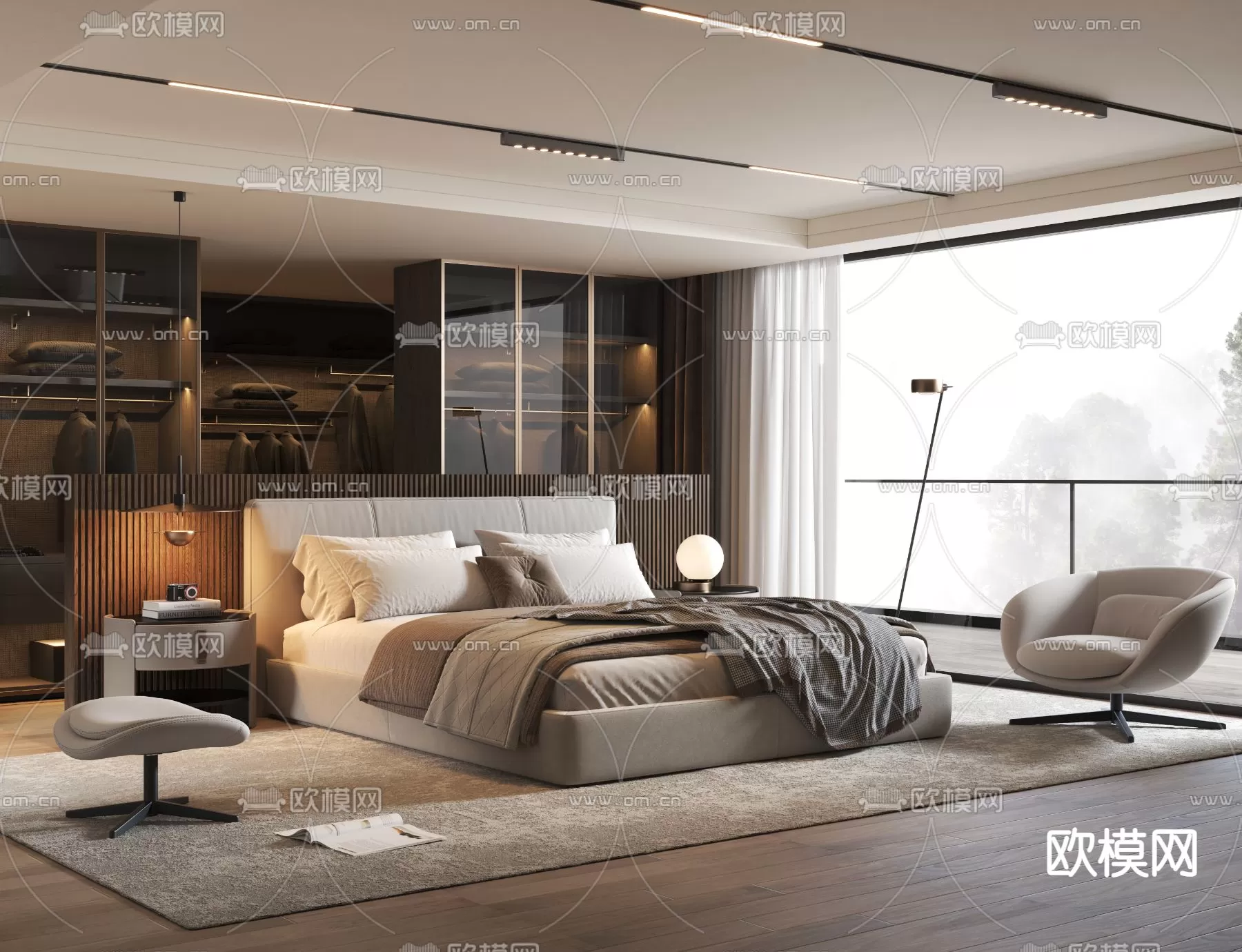 MINOTTI BED – 3DSKY MODEL – 102