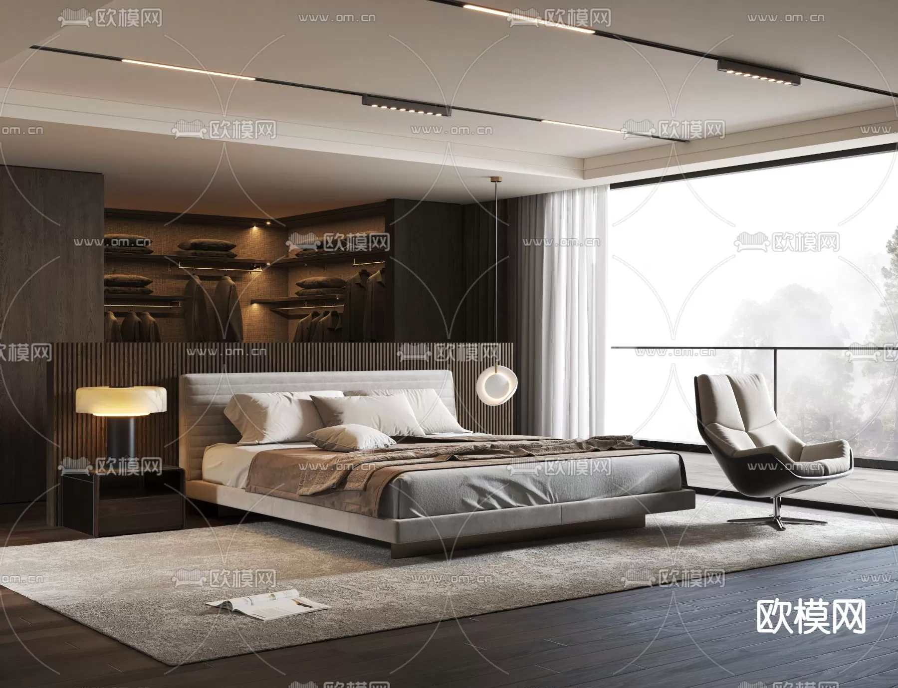 MINOTTI BED – 3DSKY MODEL – 108