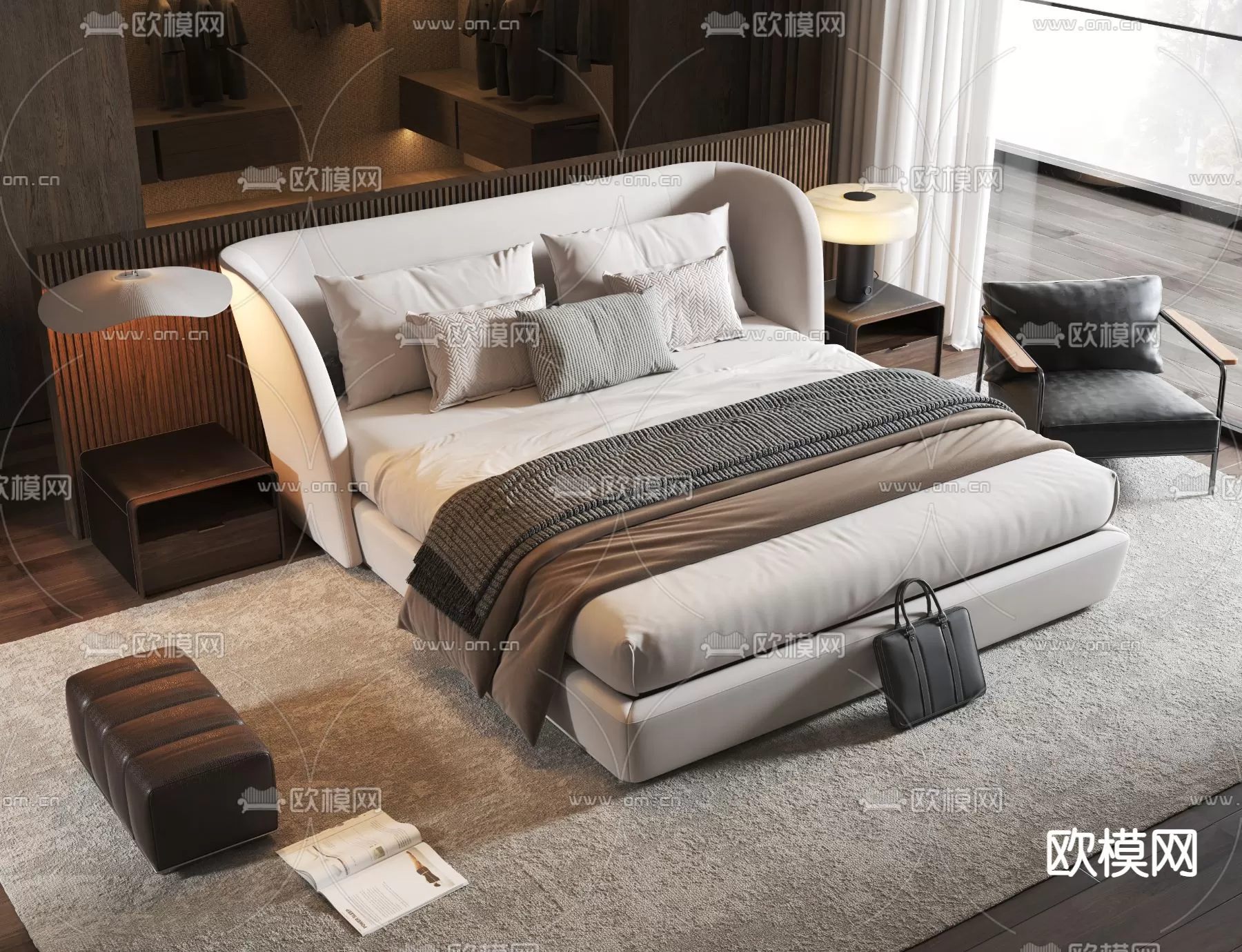 MINOTTI BED – 3DSKY MODEL – 109