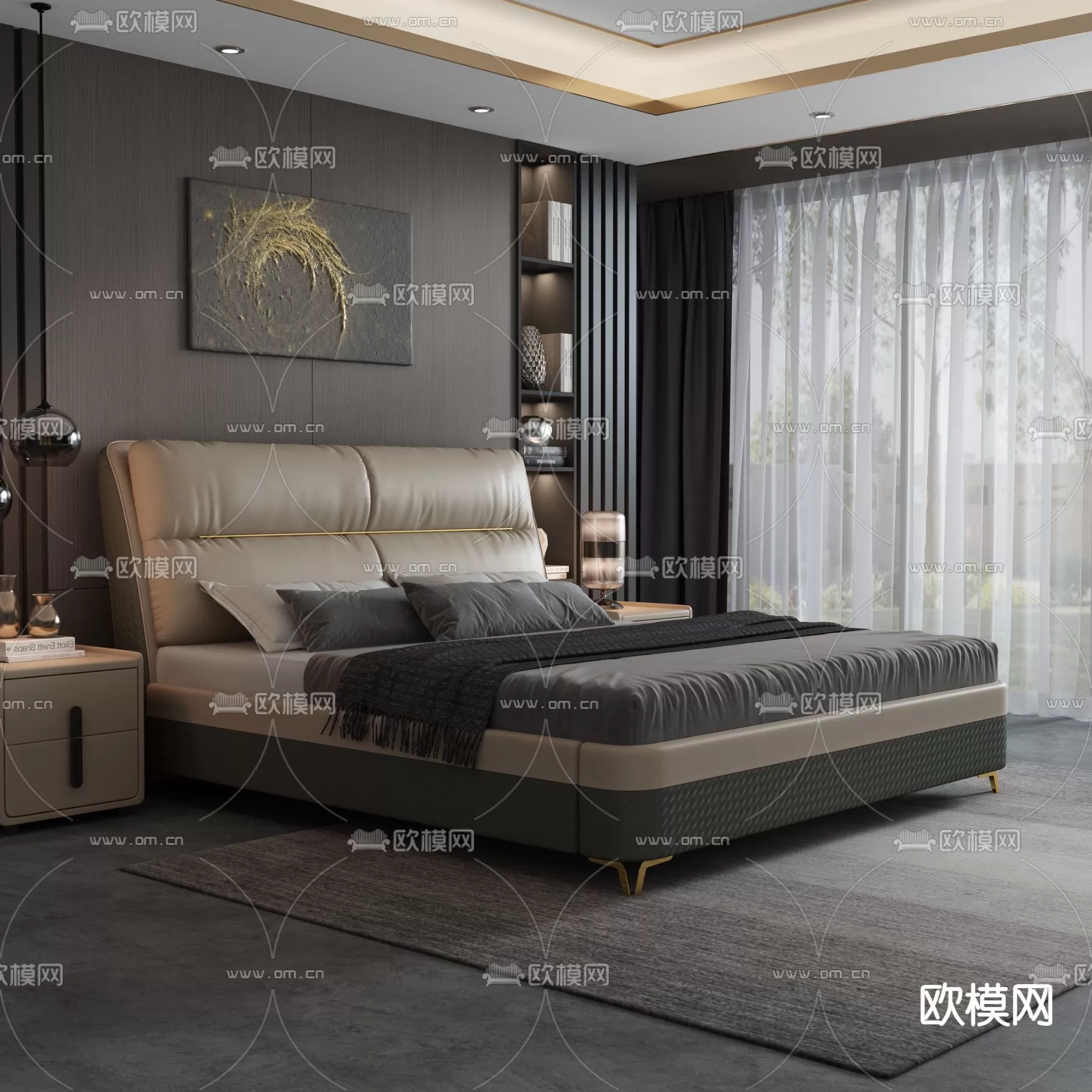 MINOTTI BED – 3DSKY MODEL – 113