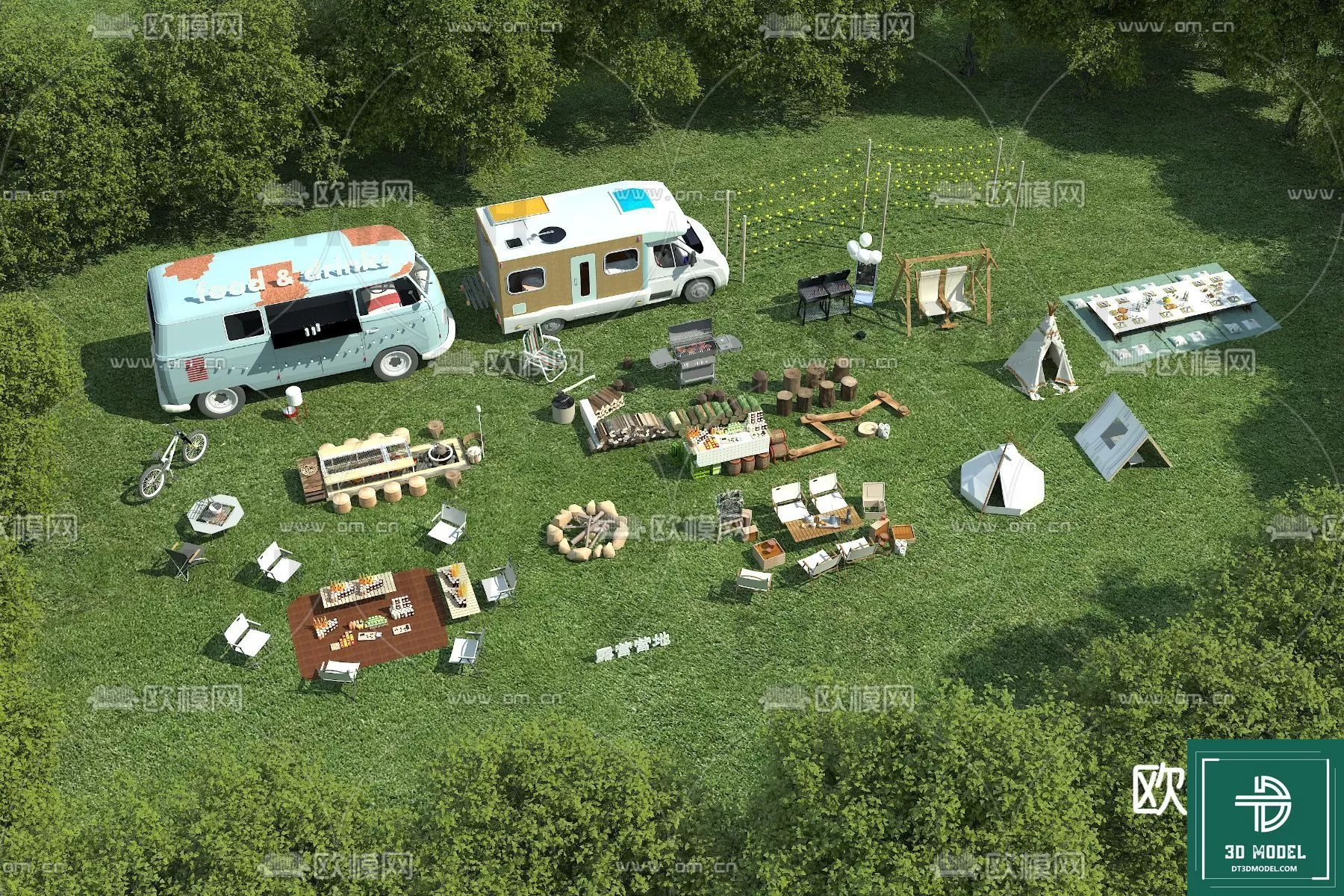 CAMPING – DECOR OUTSIDE 3DMODELS – 044