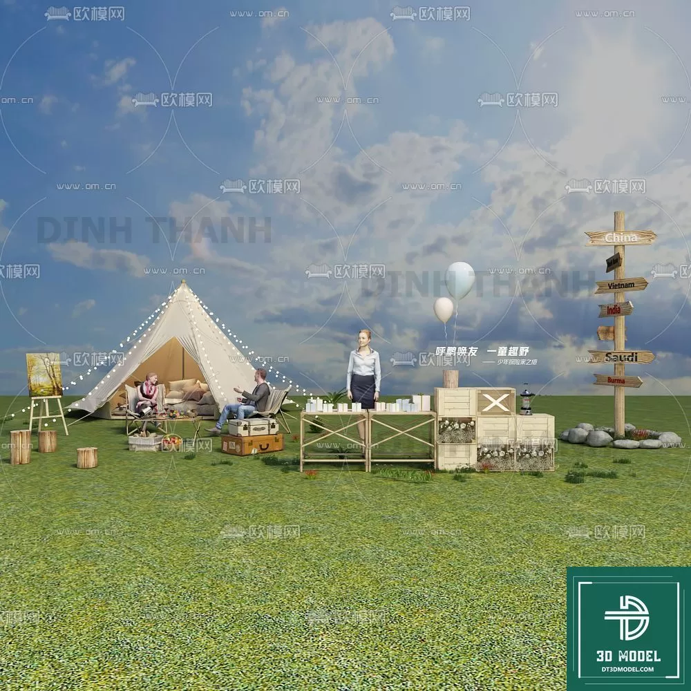 CAMPING – DECOR OUTSIDE 3DMODELS – 051