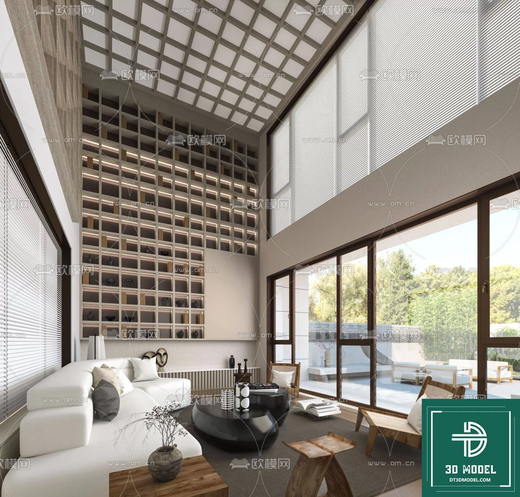 HIGH LIVING ROOM – 3DS MAX MODEL – 005 HIGH LIVING ROOM – 3DS MAX MODEL – 005