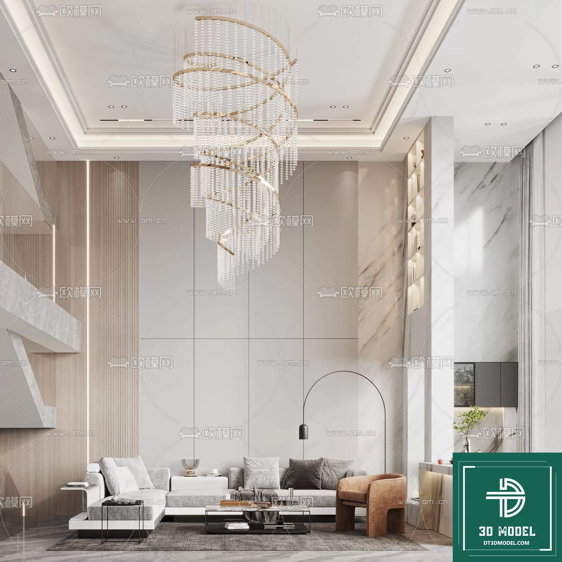 HIGH LIVING ROOM – 3DS MAX MODEL – 008 HIGH LIVING ROOM – 3DS MAX MODEL – 008