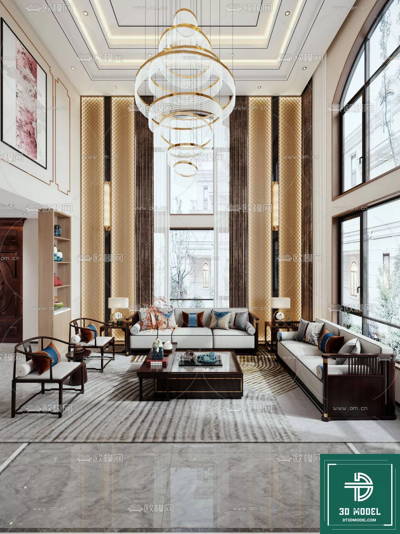 HIGH LIVING ROOM – 3DS MAX MODEL – 019