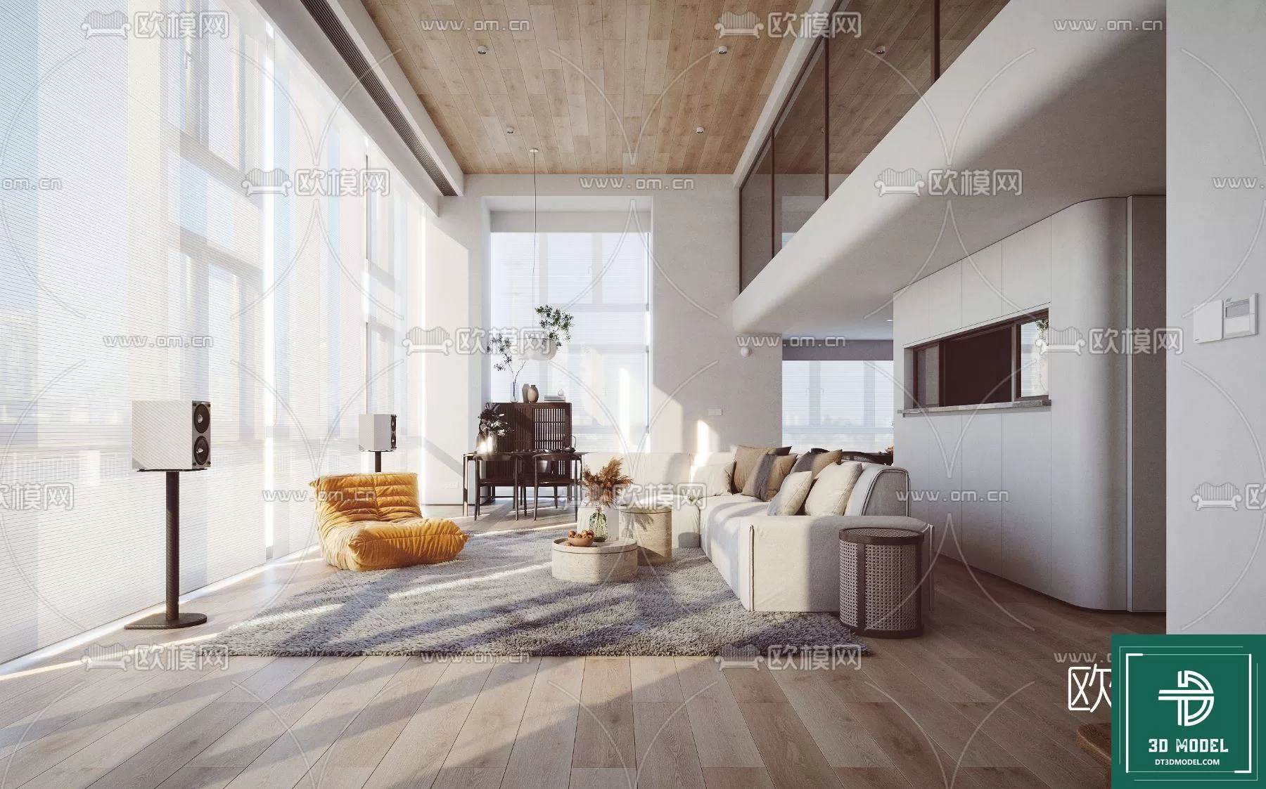 HIGH LIVING ROOM – 3DS MAX MODEL – 021