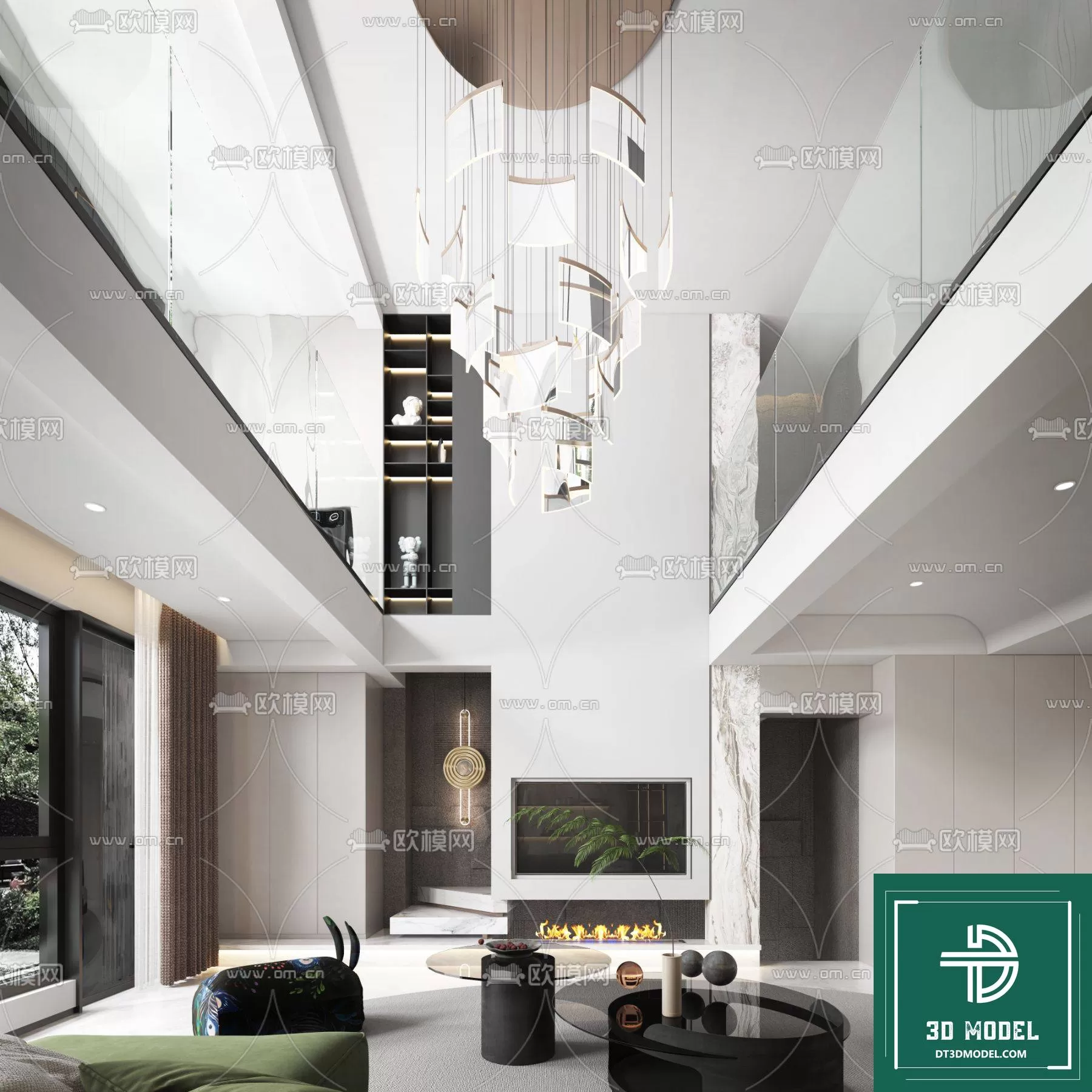 HIGH LIVING ROOM – 3DS MAX MODEL – 044