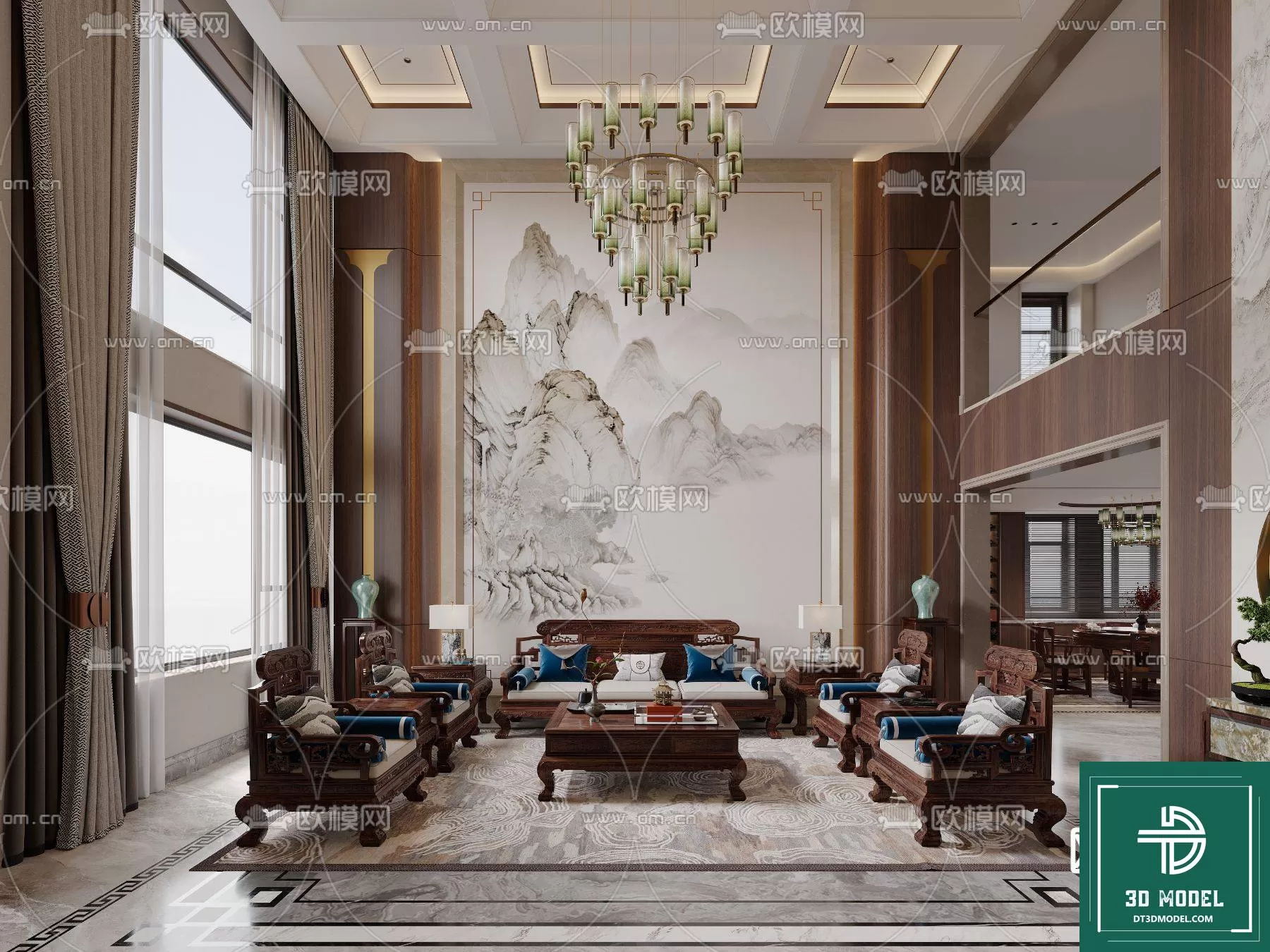 HIGH LIVING ROOM – 3DS MAX MODEL – 054