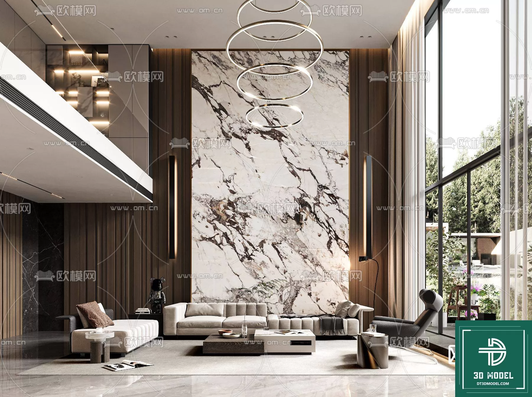 HIGH LIVING ROOM – 3DS MAX MODEL – 061