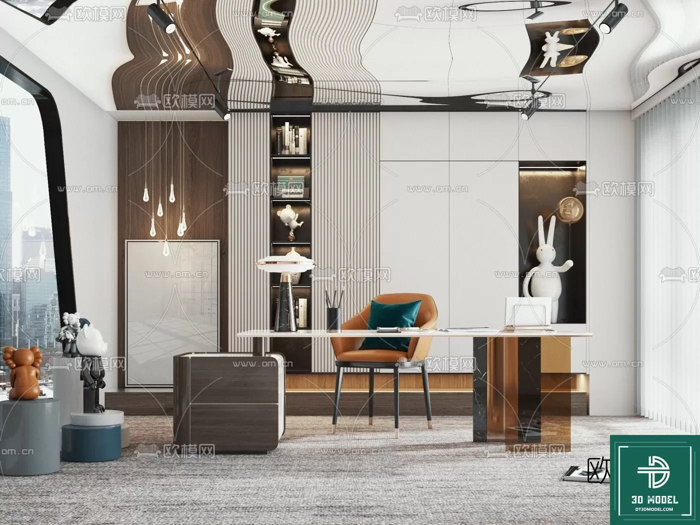 OFFICE ROOM FOR MANAGER – 3DMODEL – 003