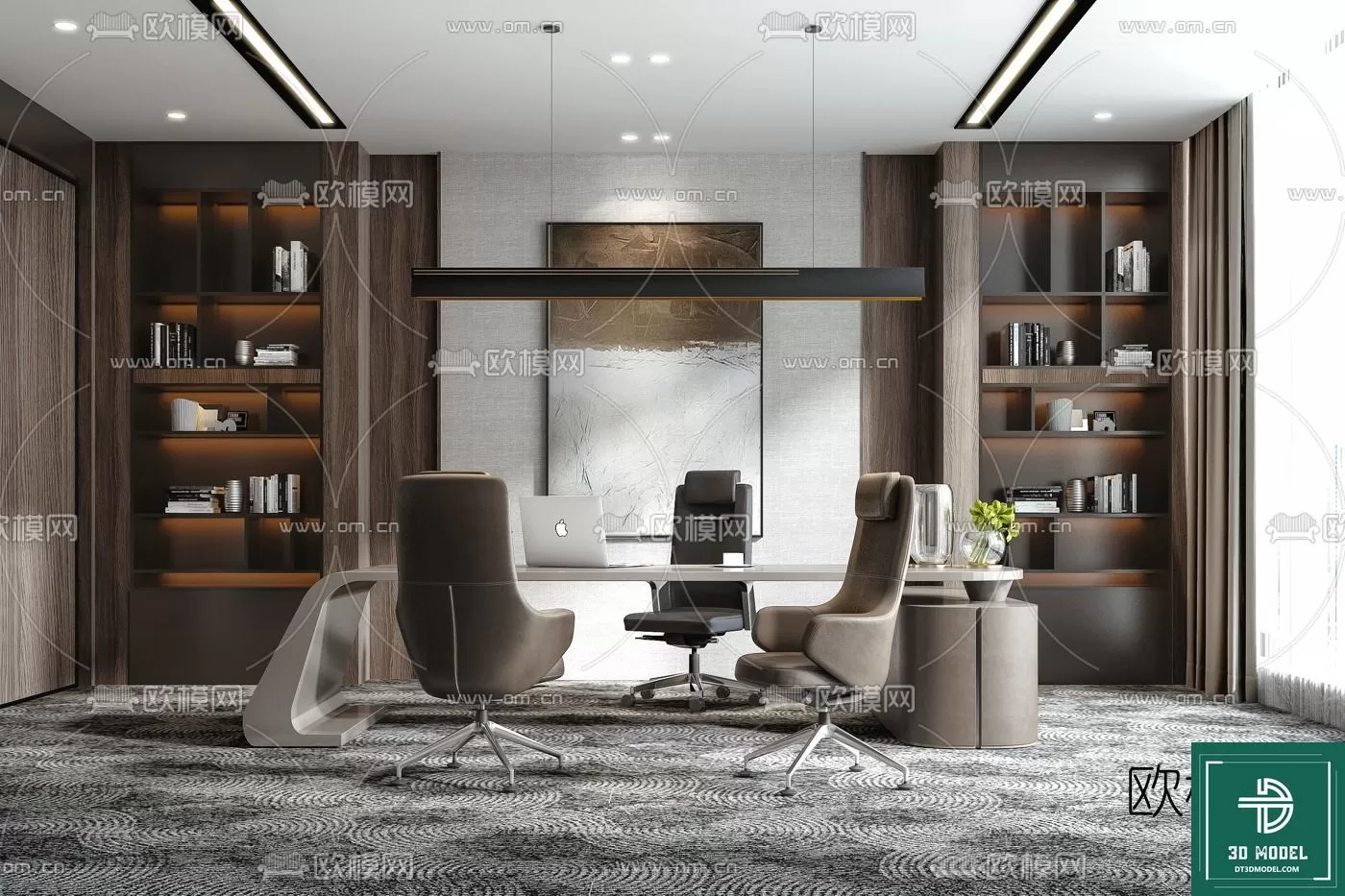 OFFICE ROOM FOR MANAGER – 3DMODEL – 008