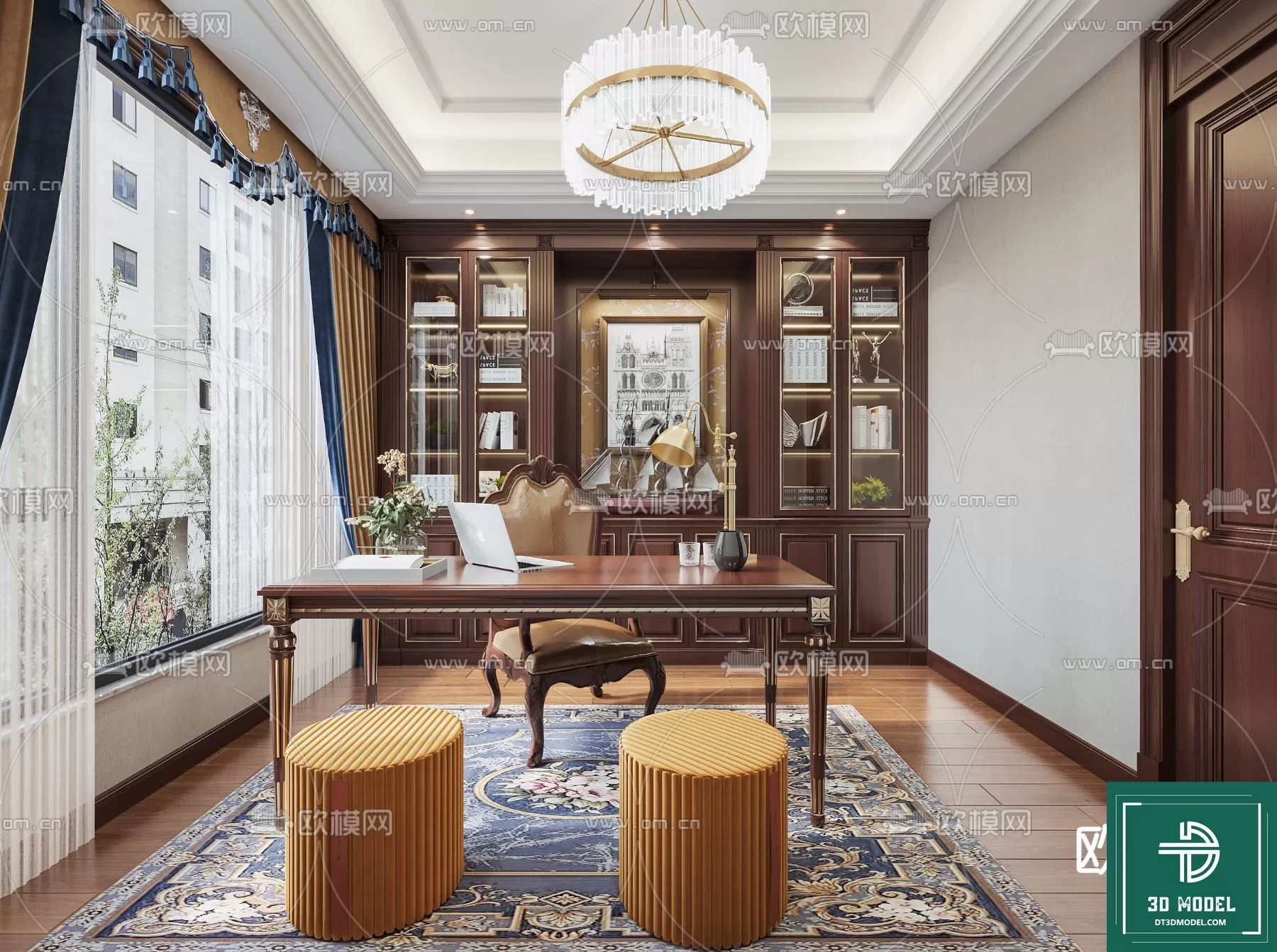 OFFICE ROOM FOR MANAGER – 3DMODEL – 017